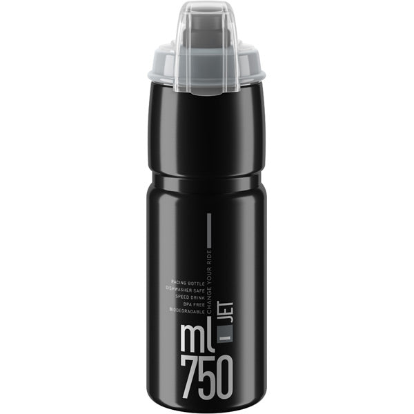 Elite Jet Biodegradable MTB Bottle Black / Grey / 750 ml