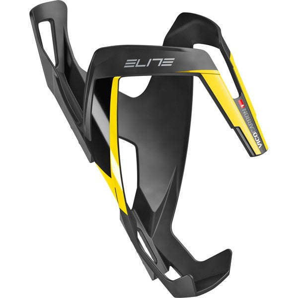 Elite Vico Carbon Bottle Cage Black / Yellow / One Size