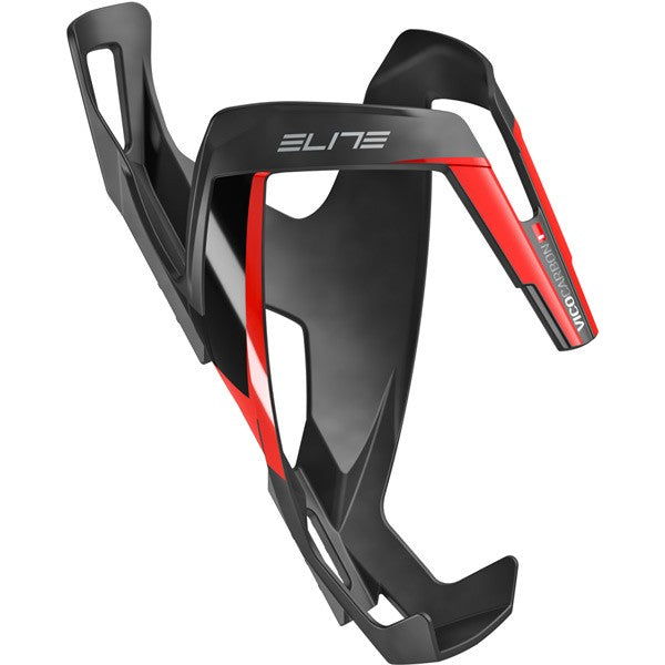 Elite Vico Carbon Bottle Cage Matt Black / Red / One Size