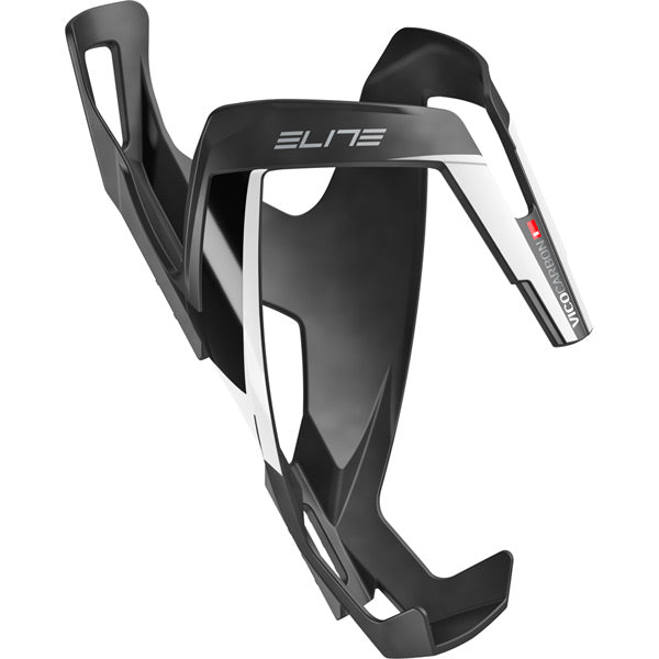 Elite Vico Carbon Bottle Cage Matt Black / White / One Size