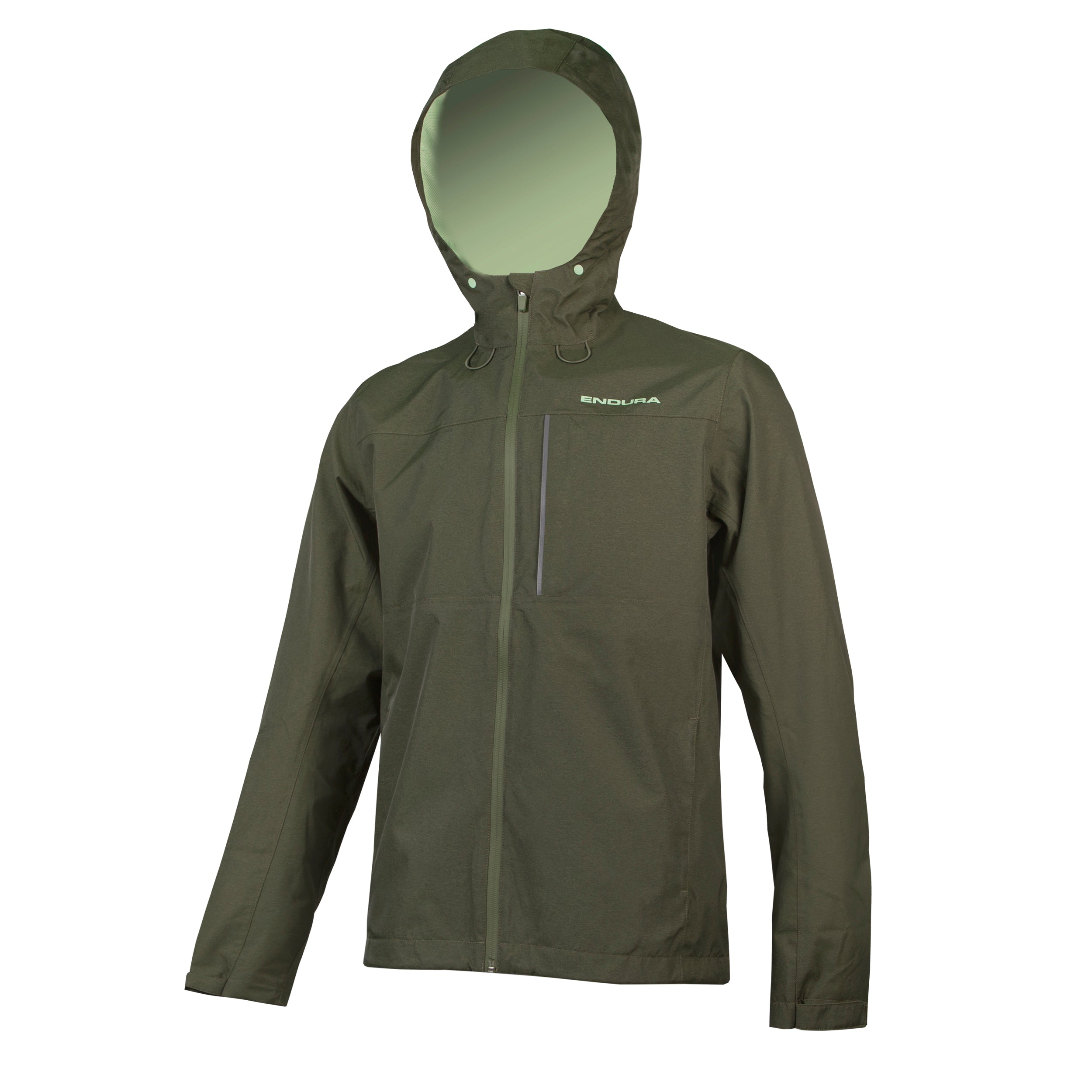 Endura Hummvee Waterproof Hooded Jacket BottleGreen / S