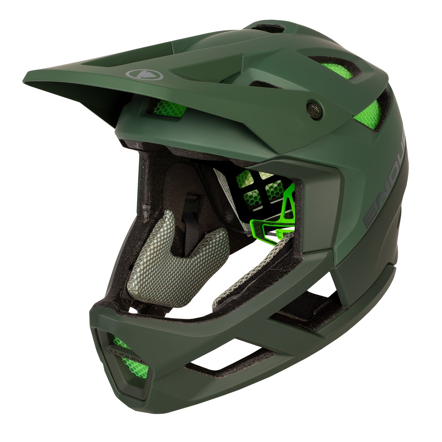 Endura MT500 Full Face MIPS Helmet ForestGreen / L-XL