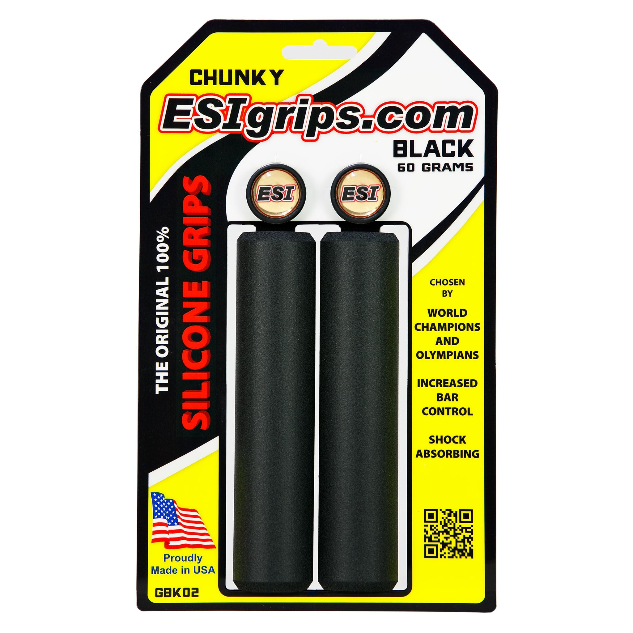 ESI Chunky Silicone Grips Black / One Size