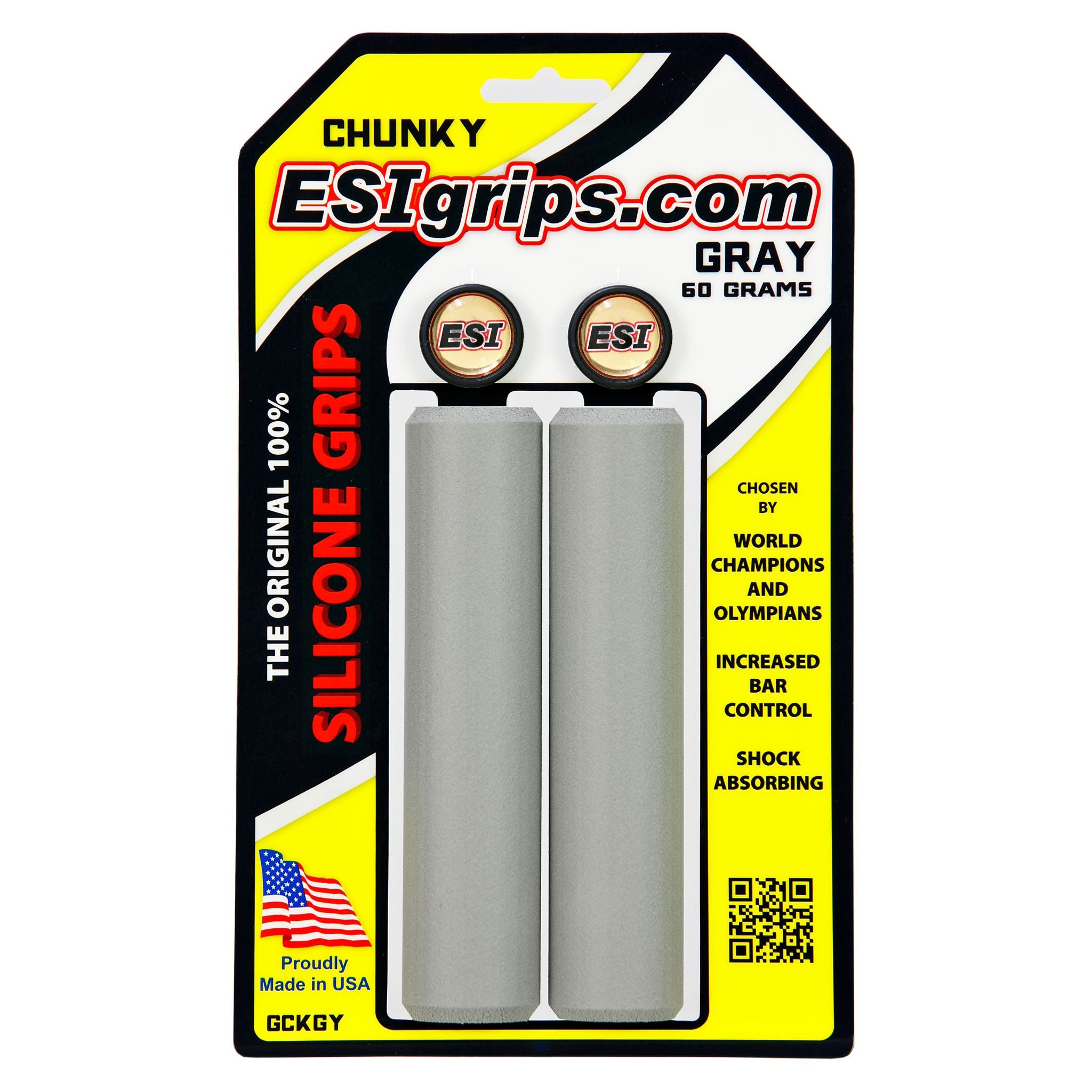 ESI Chunky Silicone Grips Grey / One Size