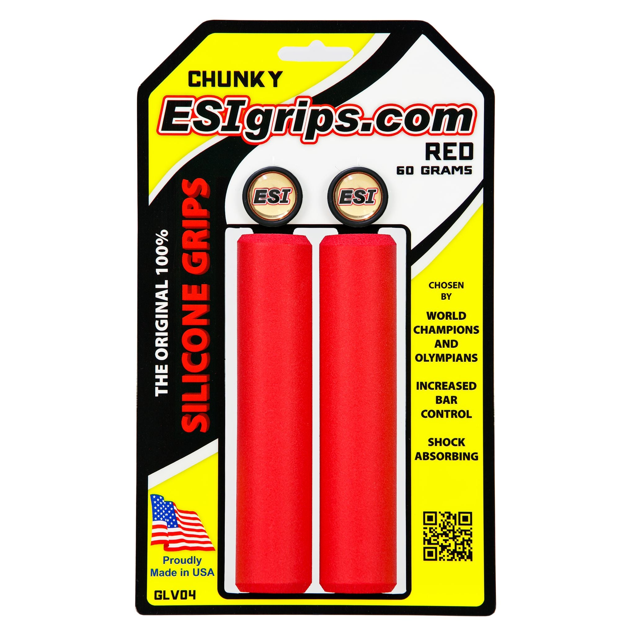 ESI Chunky Silicone Grips Red / One Size