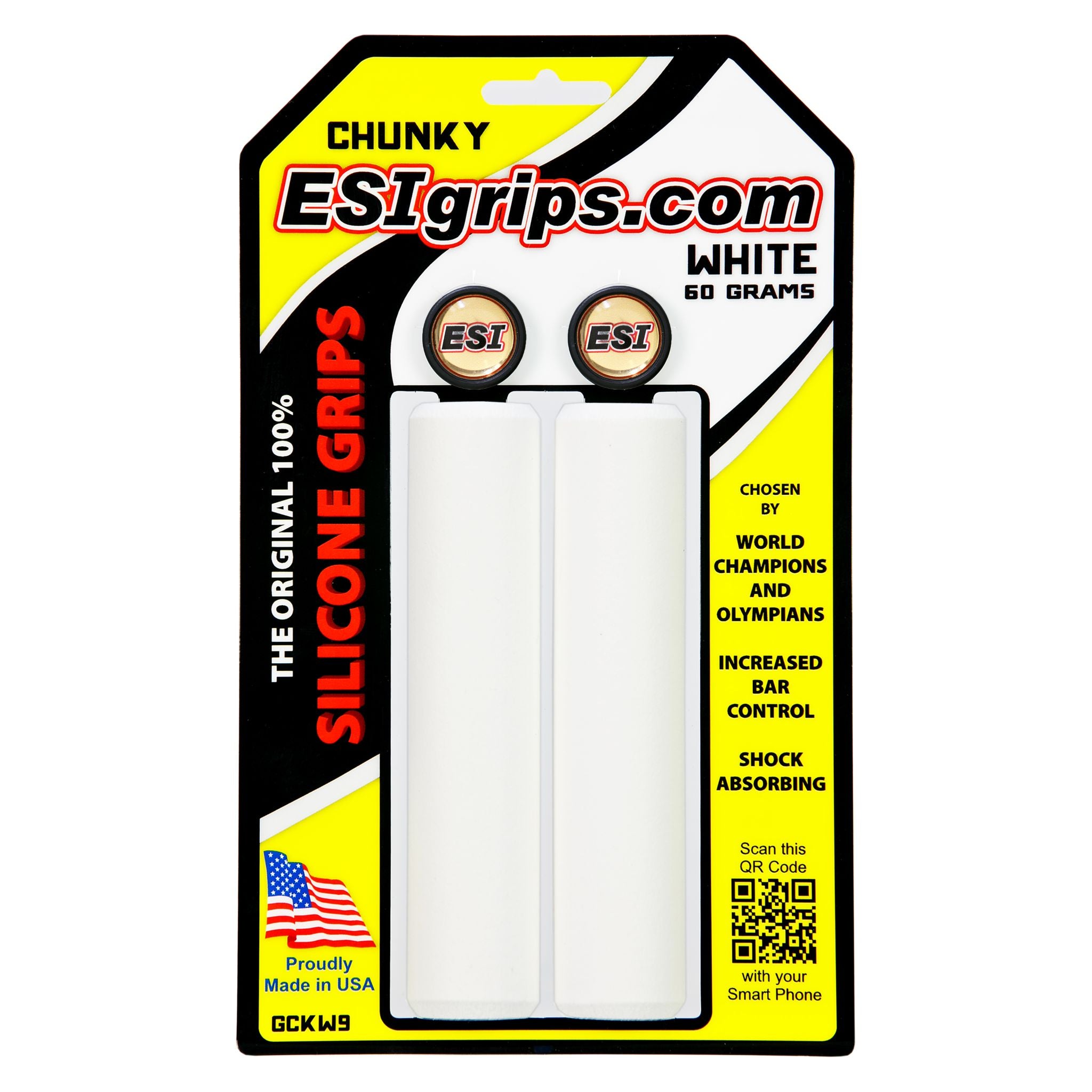 ESI Chunky Silicone Grips White / One Size