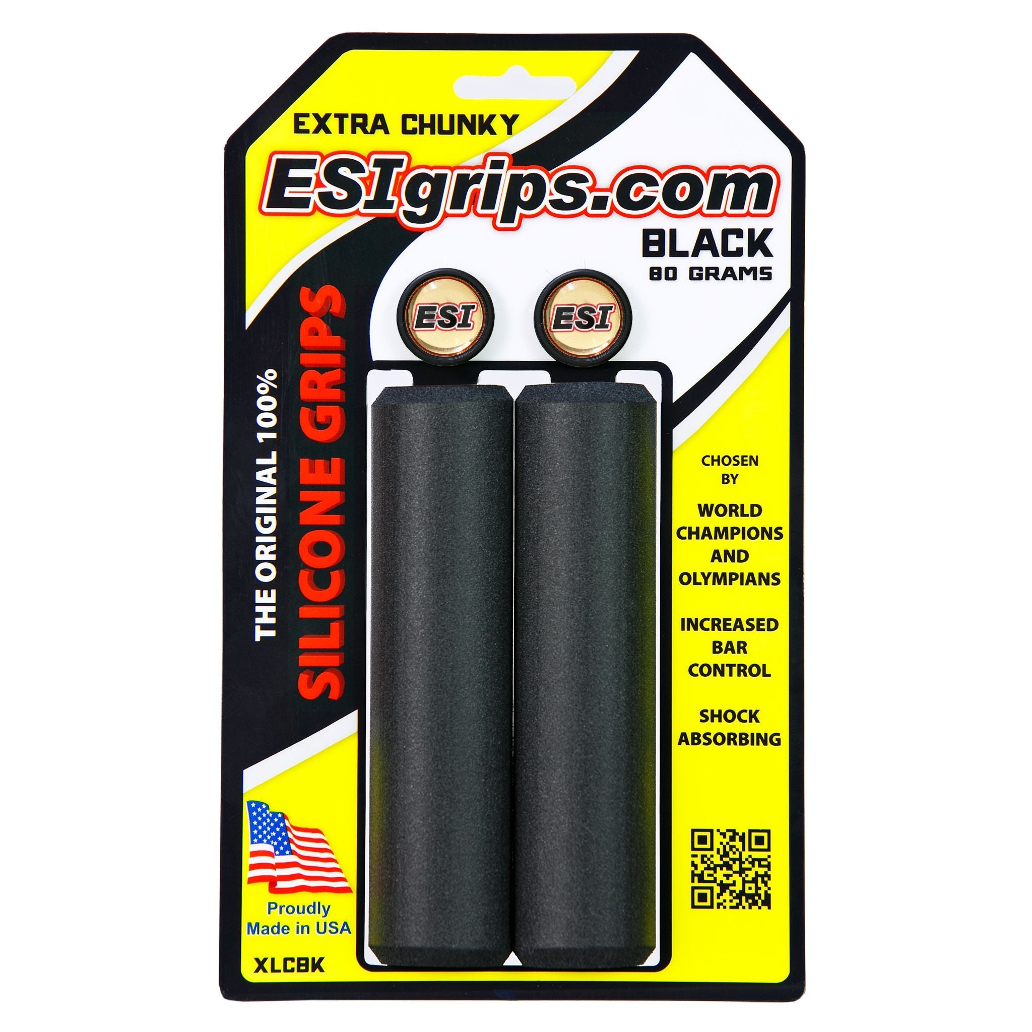 ESI Extra Chunky Silicone Grips Black / One Size