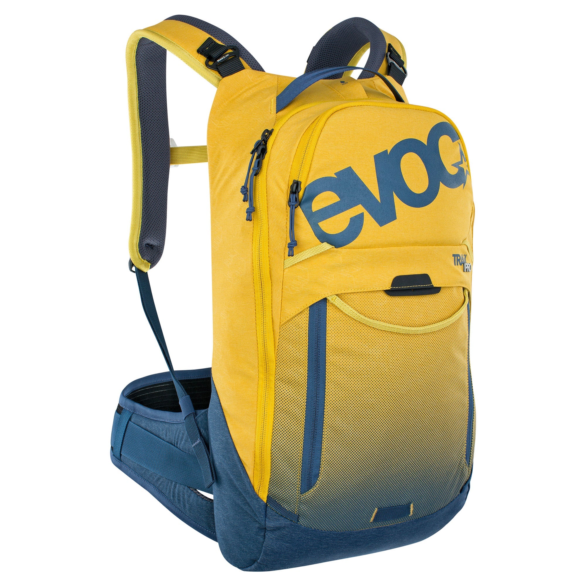 EVOC Trail Pro Protector Back Pack 10L Curry/Denim / S/M