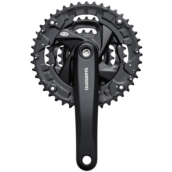 Shimano FC-M371 chainset, square taper - 44 / 32 / 22T - 170 mm black