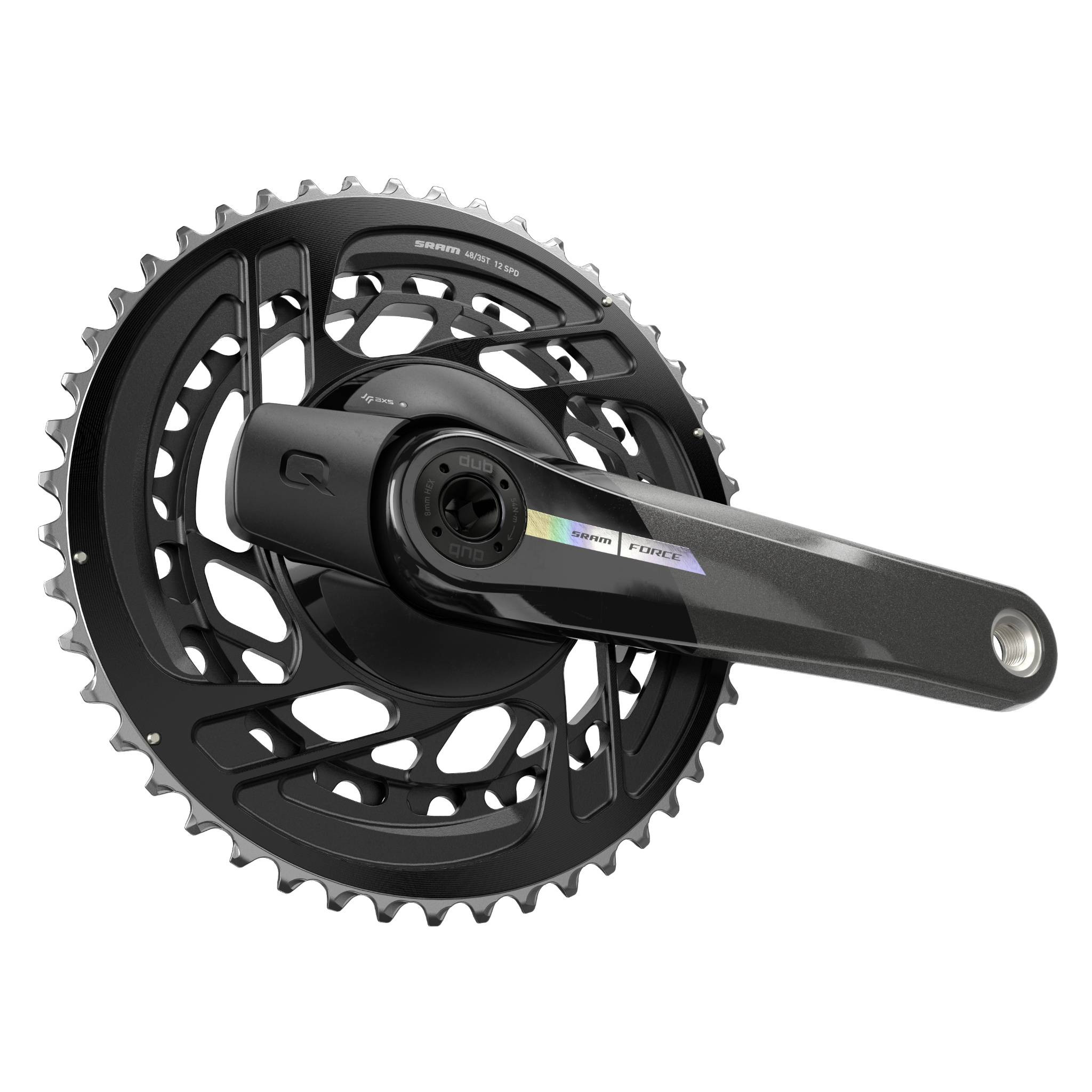 Force AXS D2 Road Power Meter Spider 2x Crankset DUB