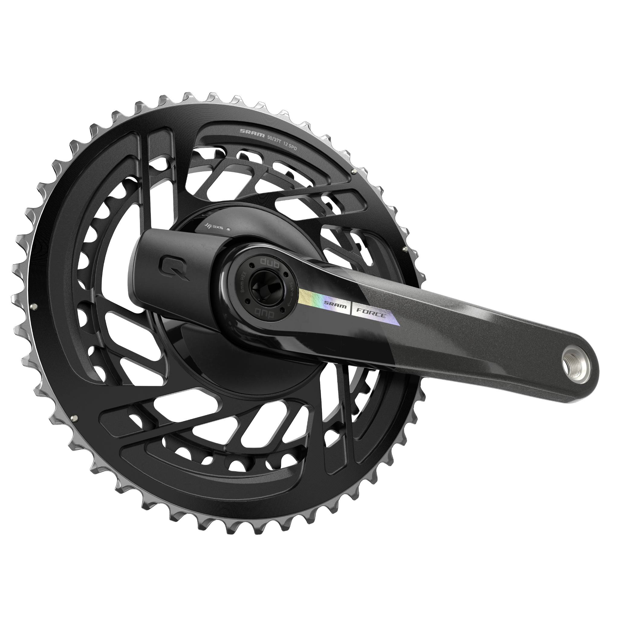 Force AXS D2 Road Power Meter Spider 2x Crankset DUB