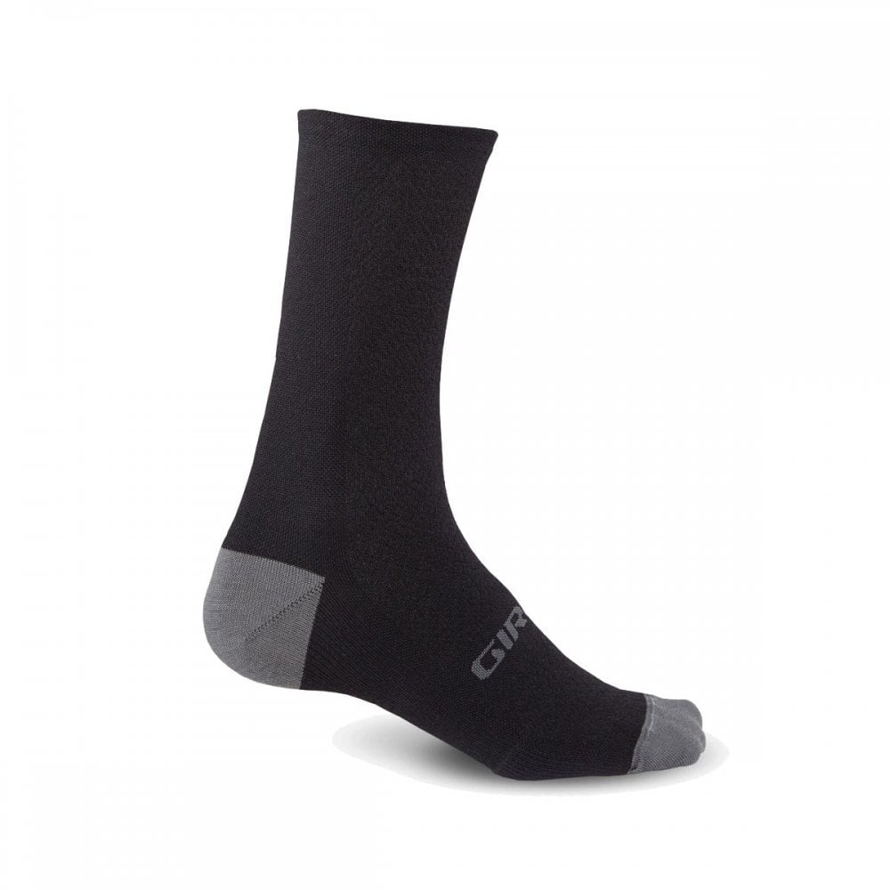 Giro Hrc+ Merino Wool Cycling Socks Black/Charcoal / S