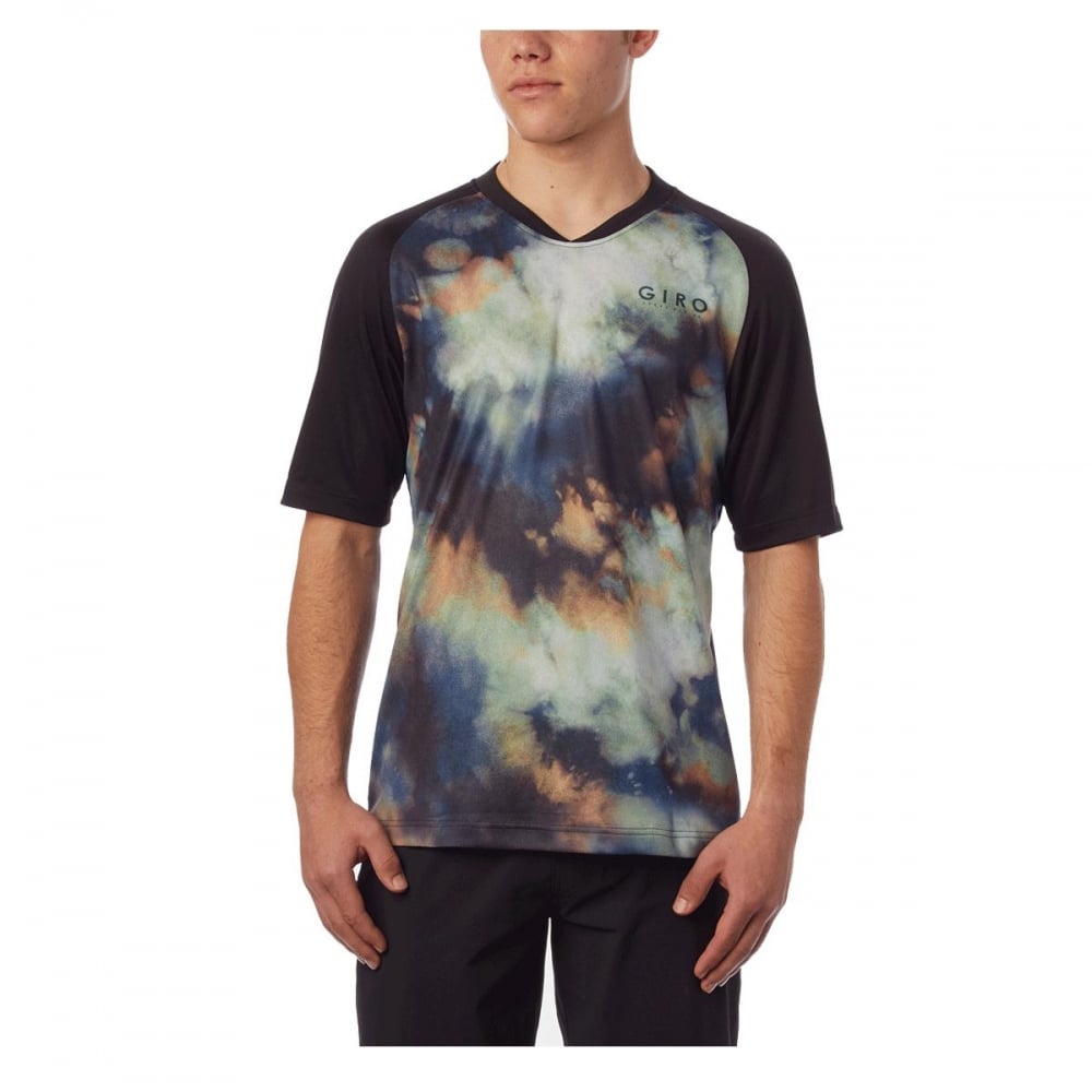 Giro Roust Short Sleeve MTB Jersey Lime Distressed / S