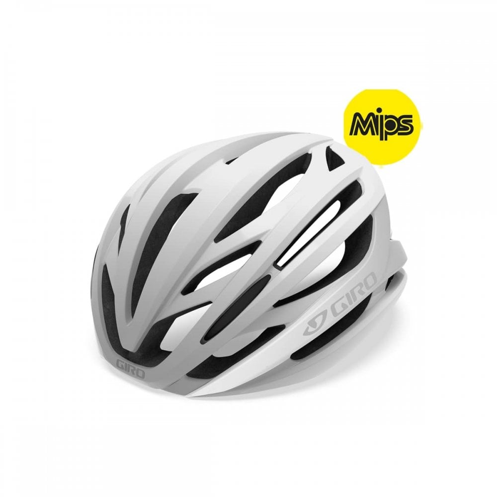 Giro Syntax MIPS Road Bike Helmet Matte White/Silver / S 51-55cm