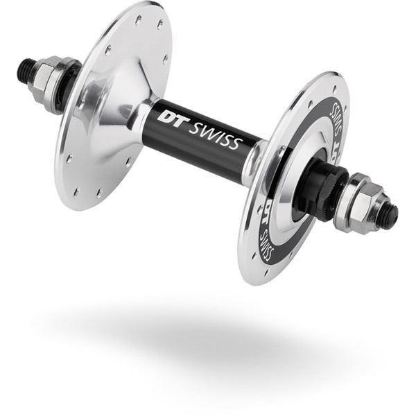 DT Swiss Track Front Hub, 100 mm Bolt On, 20 Hole Silver
