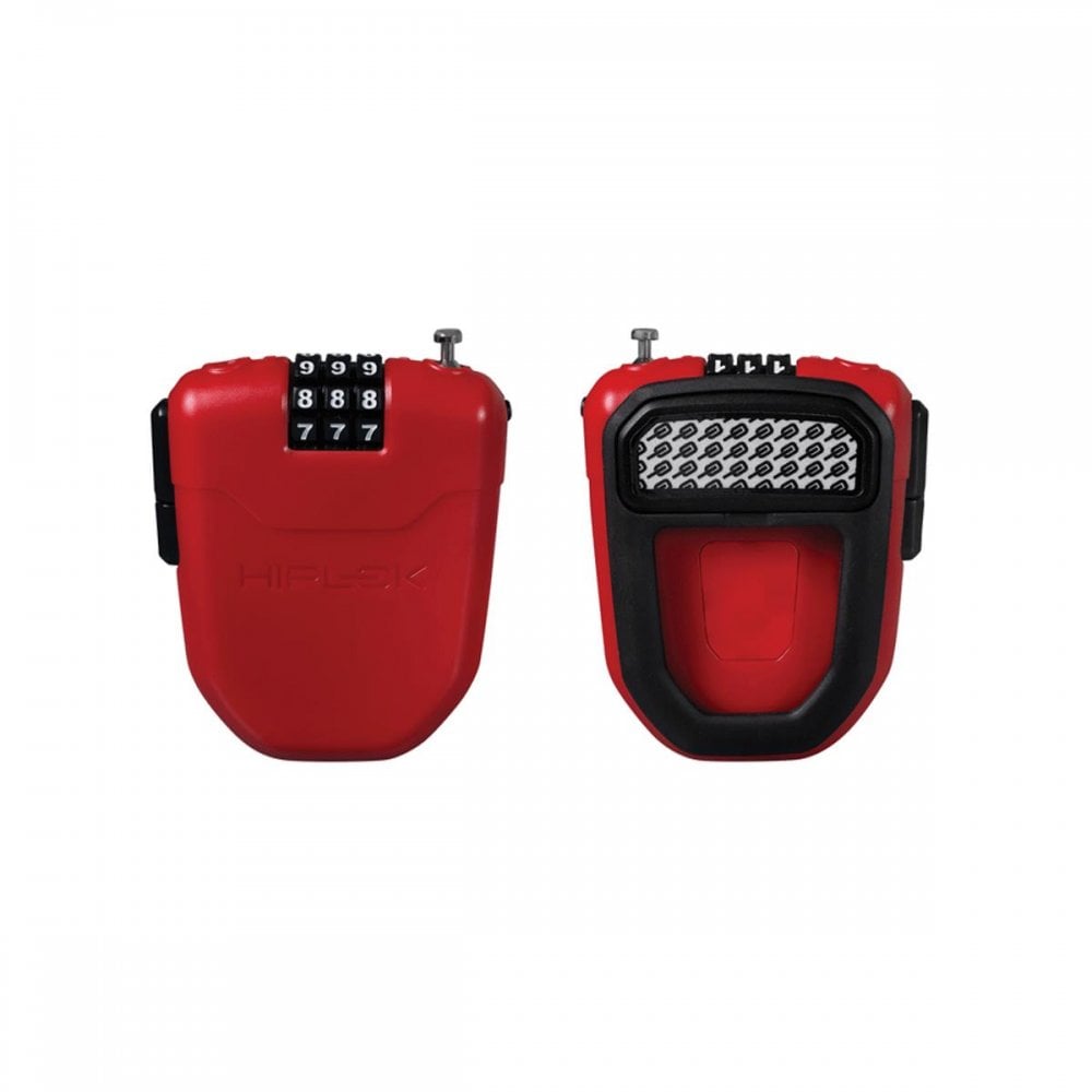 Hiplok FX Wearable Retractable Combination Bike Lock Red / 100cm