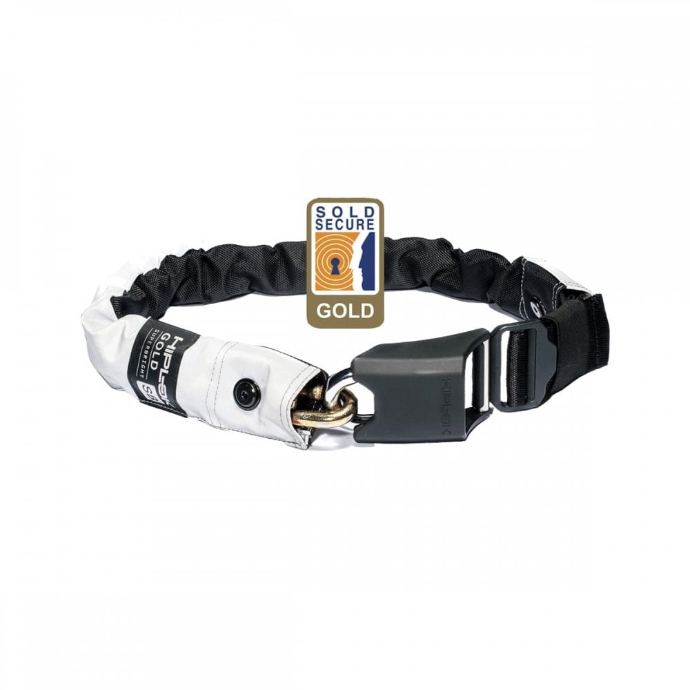Hiplok Gold Wearable Chain Lock Hi-Viz