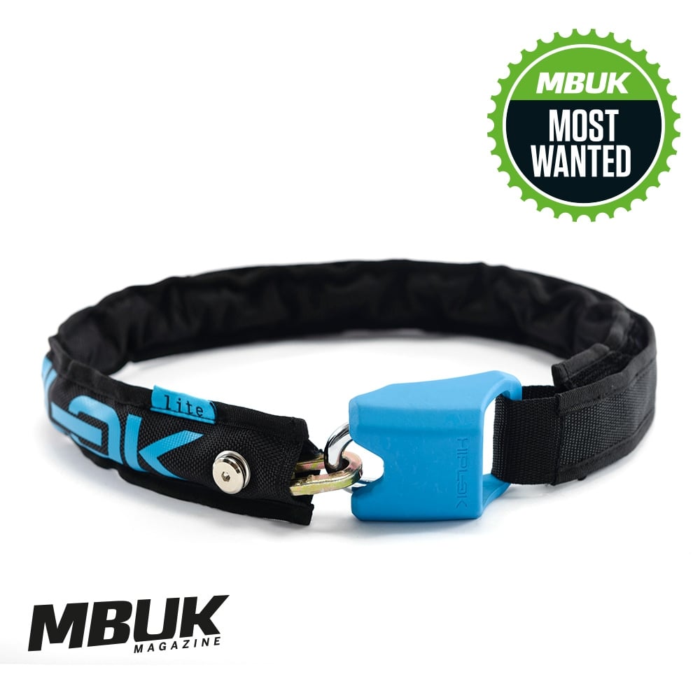 Hiplok Lite Wearable Chain Lock Black/Cyan
