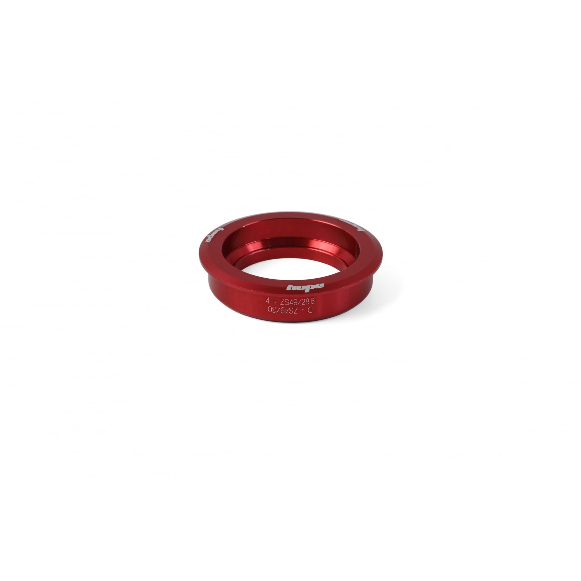Hope 1.5" Integral Headset Cup - 4/D 49.7mm Red