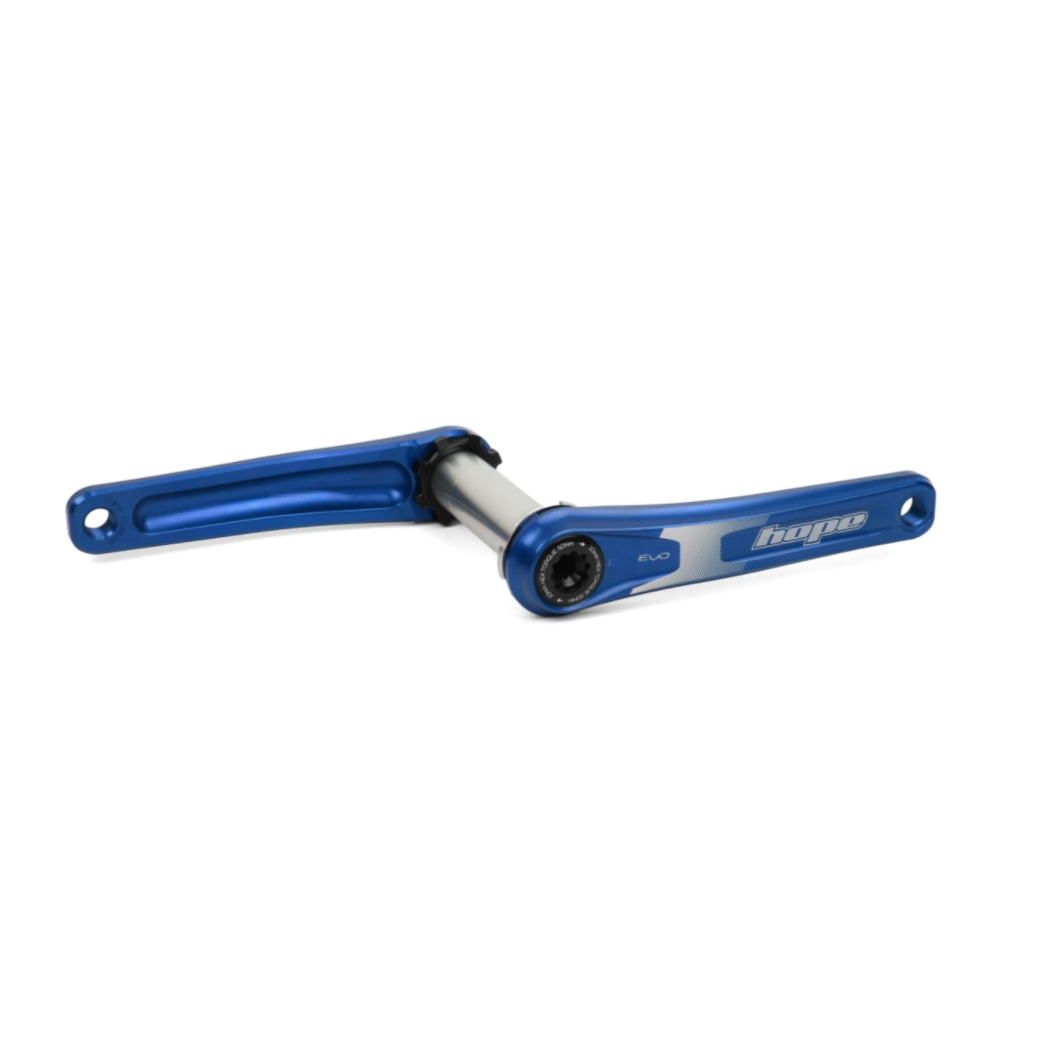 Hope Evo Crankset - Spiderless 68-73mm Blue / 135mm / 68/73mm
