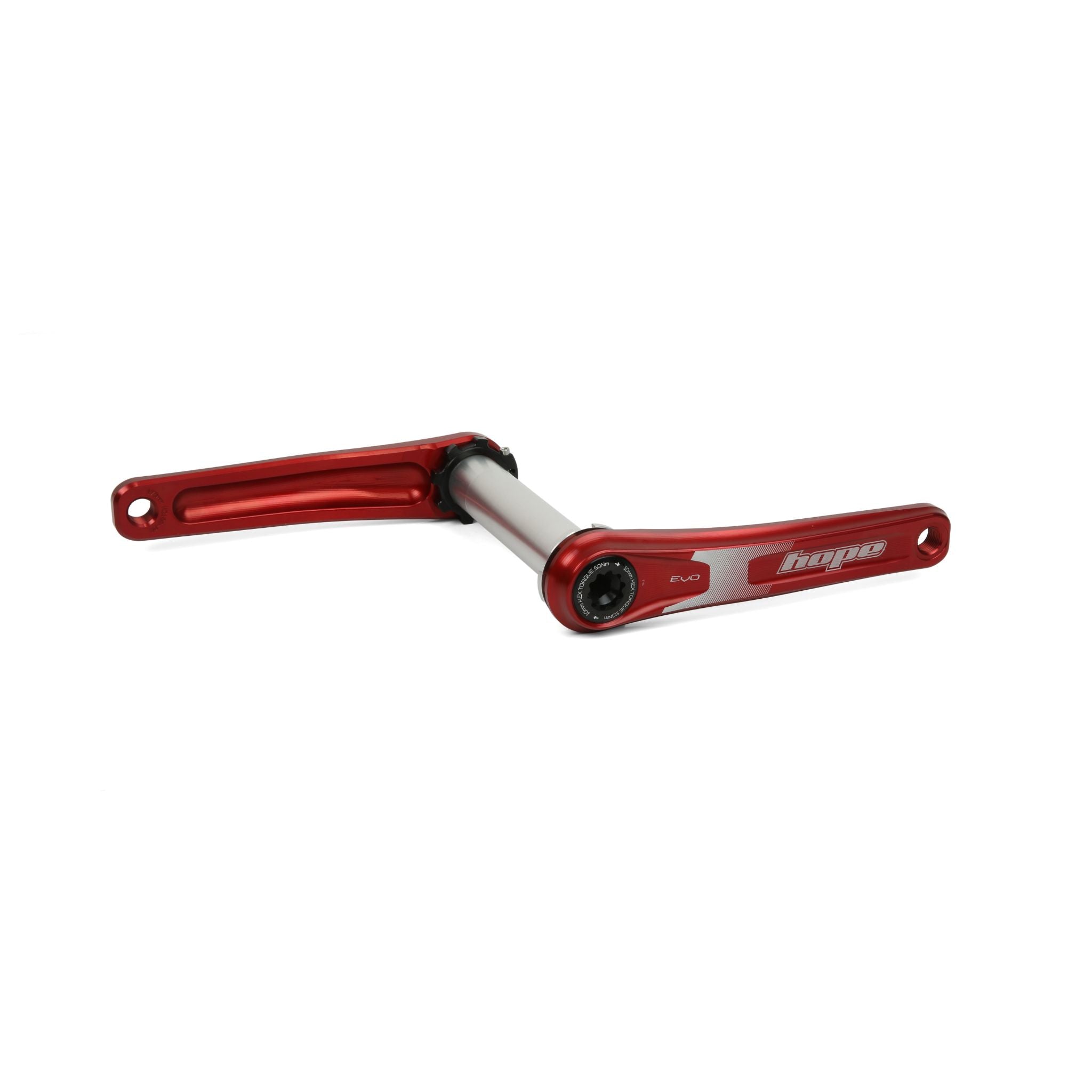 Hope Evo Crankset - Spiderless 68-73mm Red / 135mm / 68/73mm