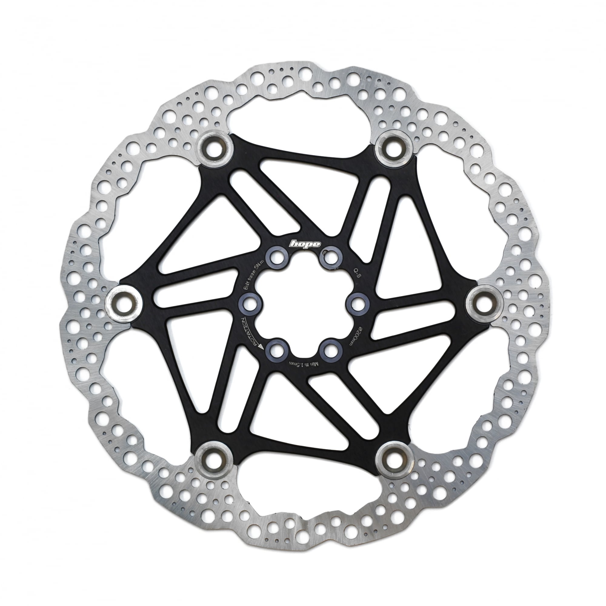 Hope Floating Disc Rotor Black / 200mm