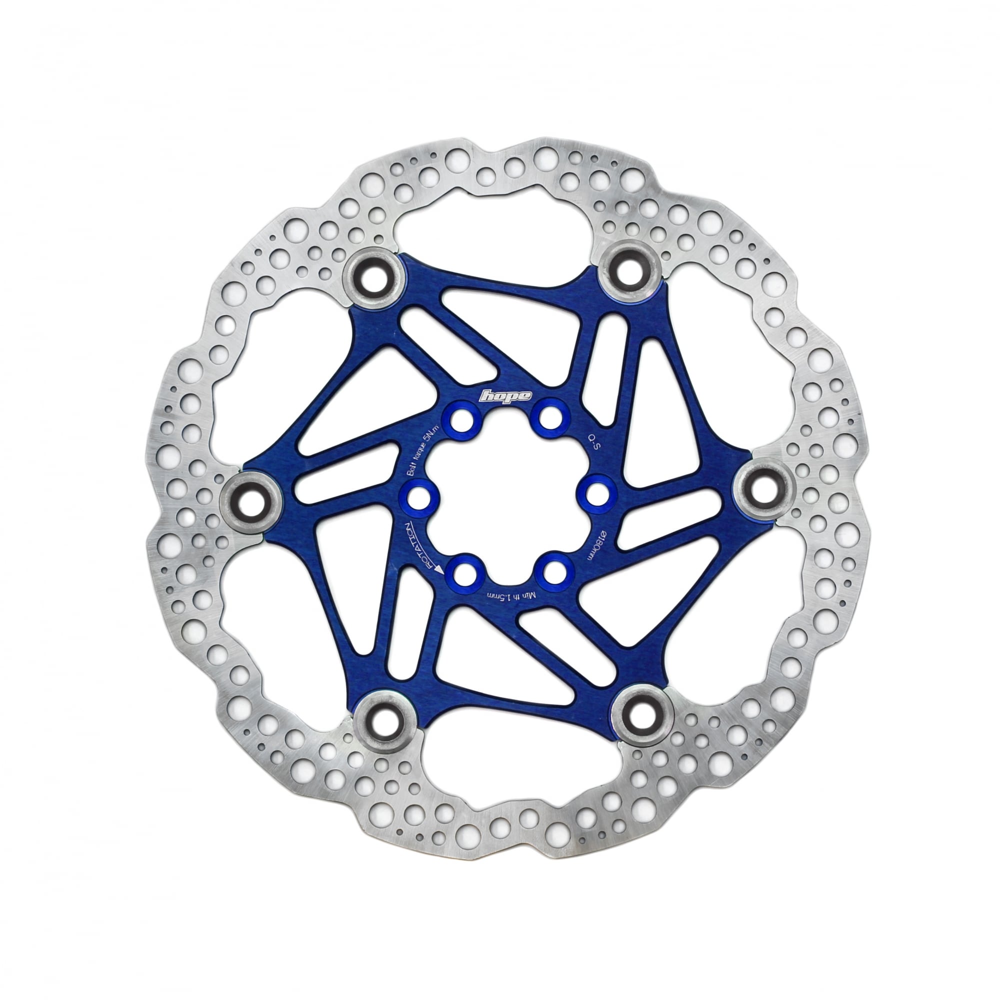 Hope Floating Disc Rotor Blue / 180mm