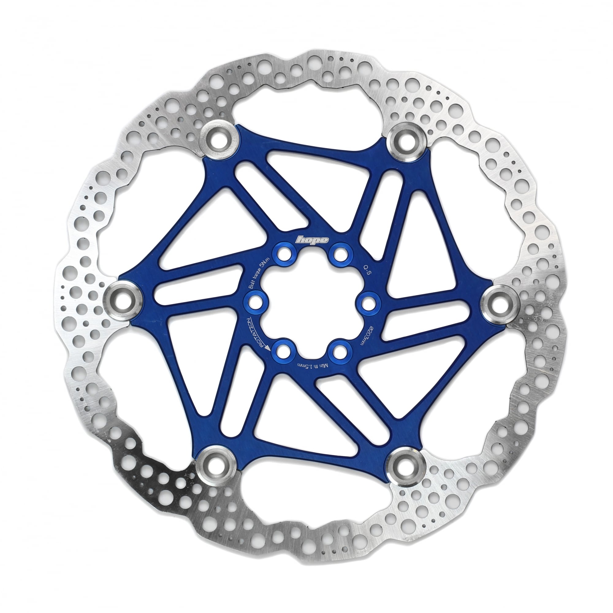 Hope Floating Disc Rotor Blue / 203mm