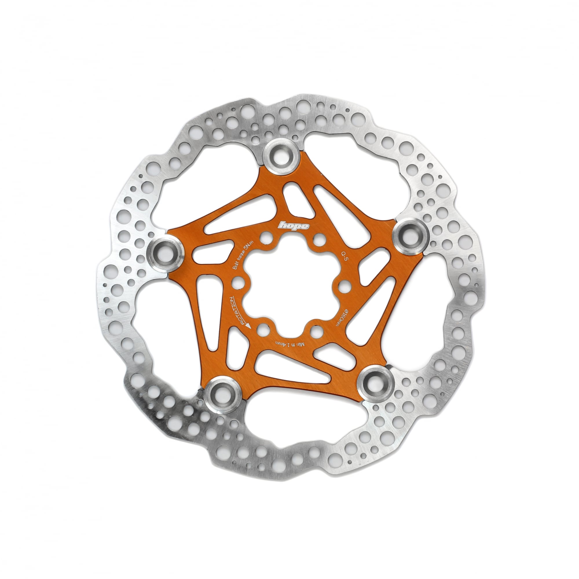 Hope Floating Disc Rotor Orange / 160mm