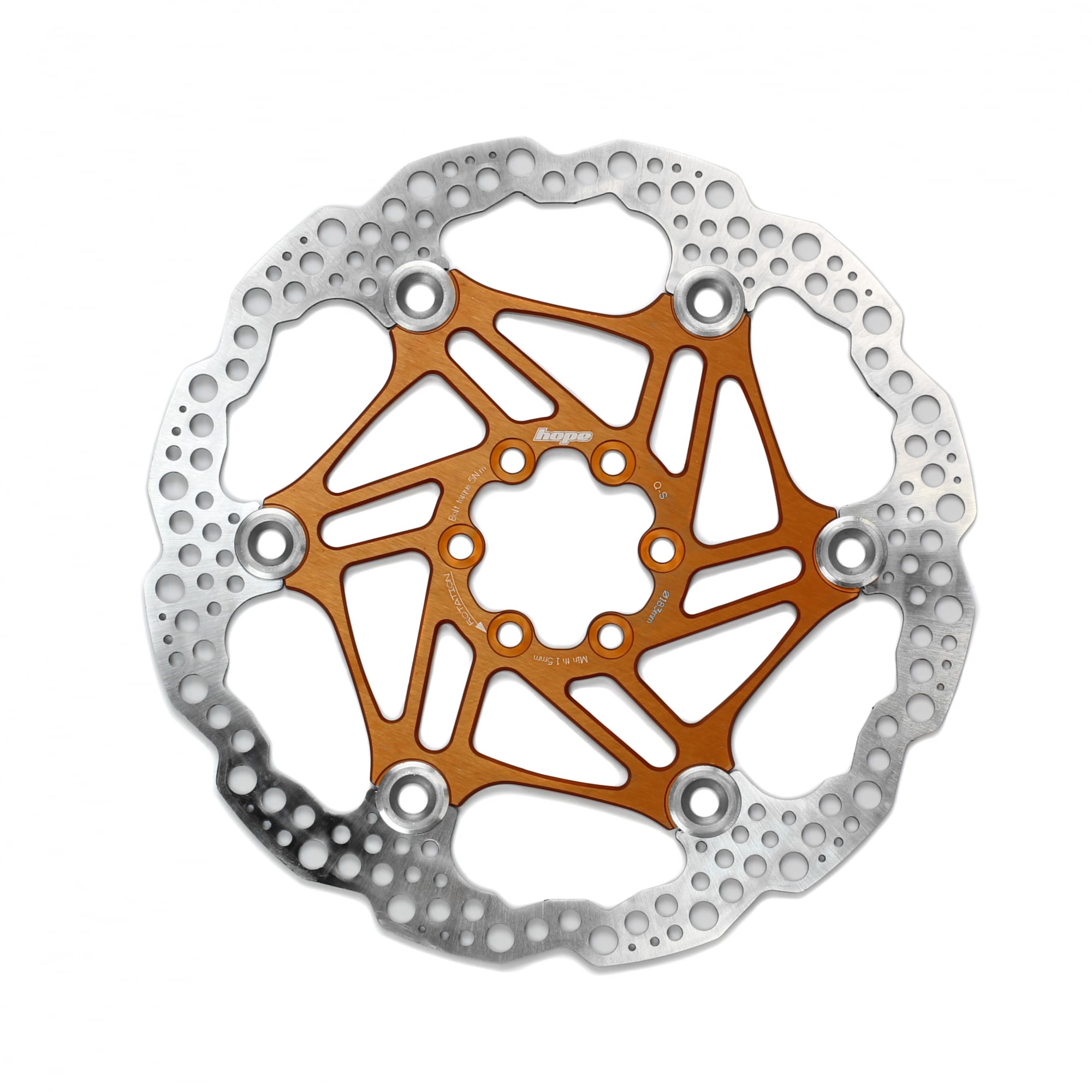 Hope Floating Disc Rotor Orange / 183mm