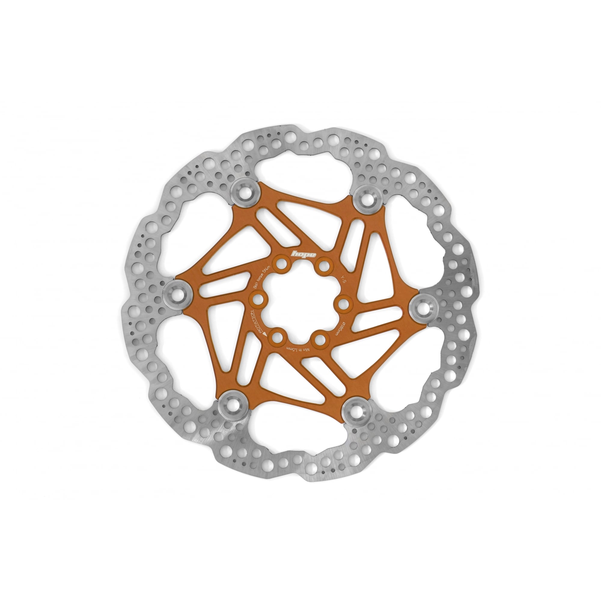Hope Floating Disc Rotor Orange / 185mm