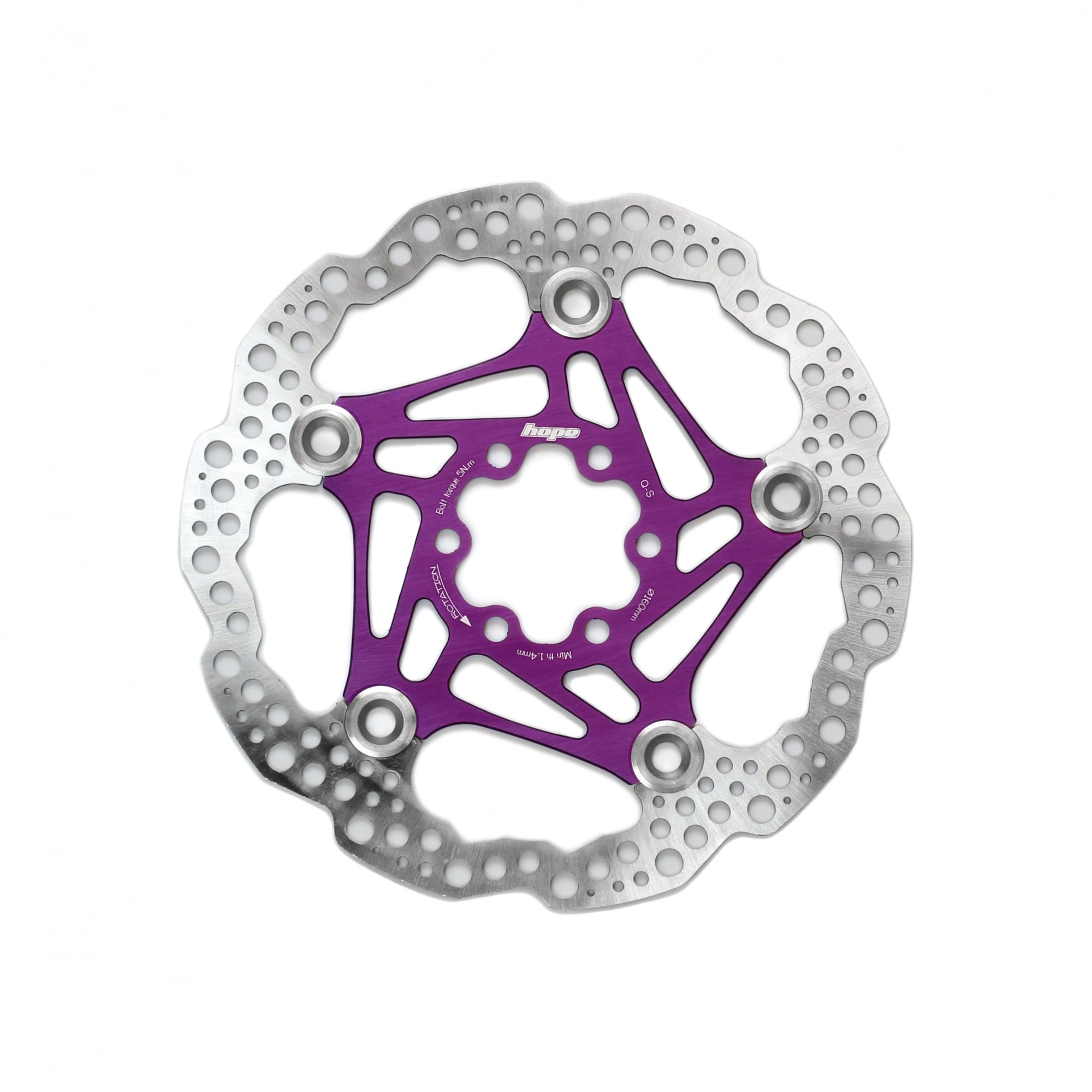 Hope Floating Disc Rotor Purple / 160mm