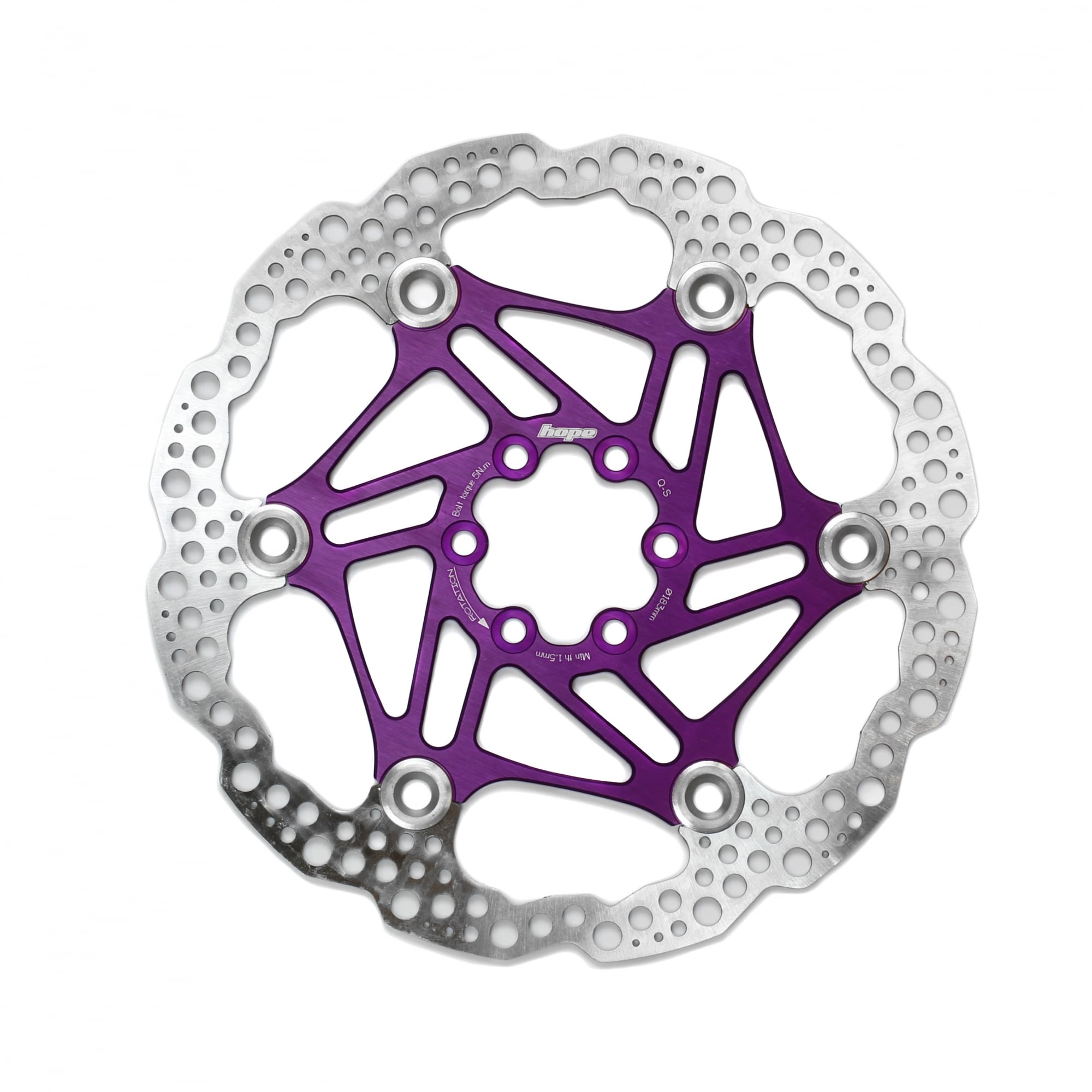 Hope Floating Disc Rotor Purple / 183mm