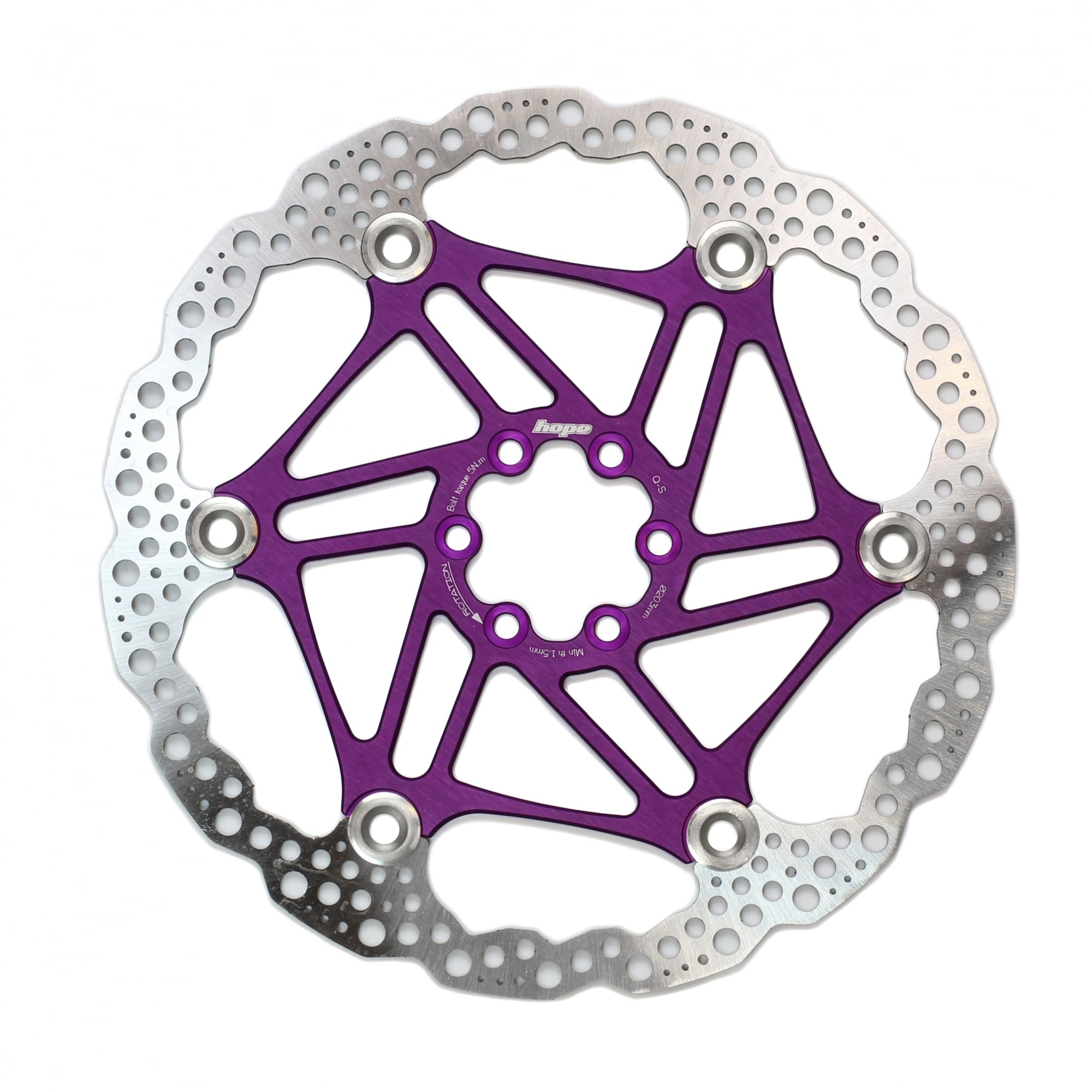 Hope Floating Disc Rotor Purple / 203mm