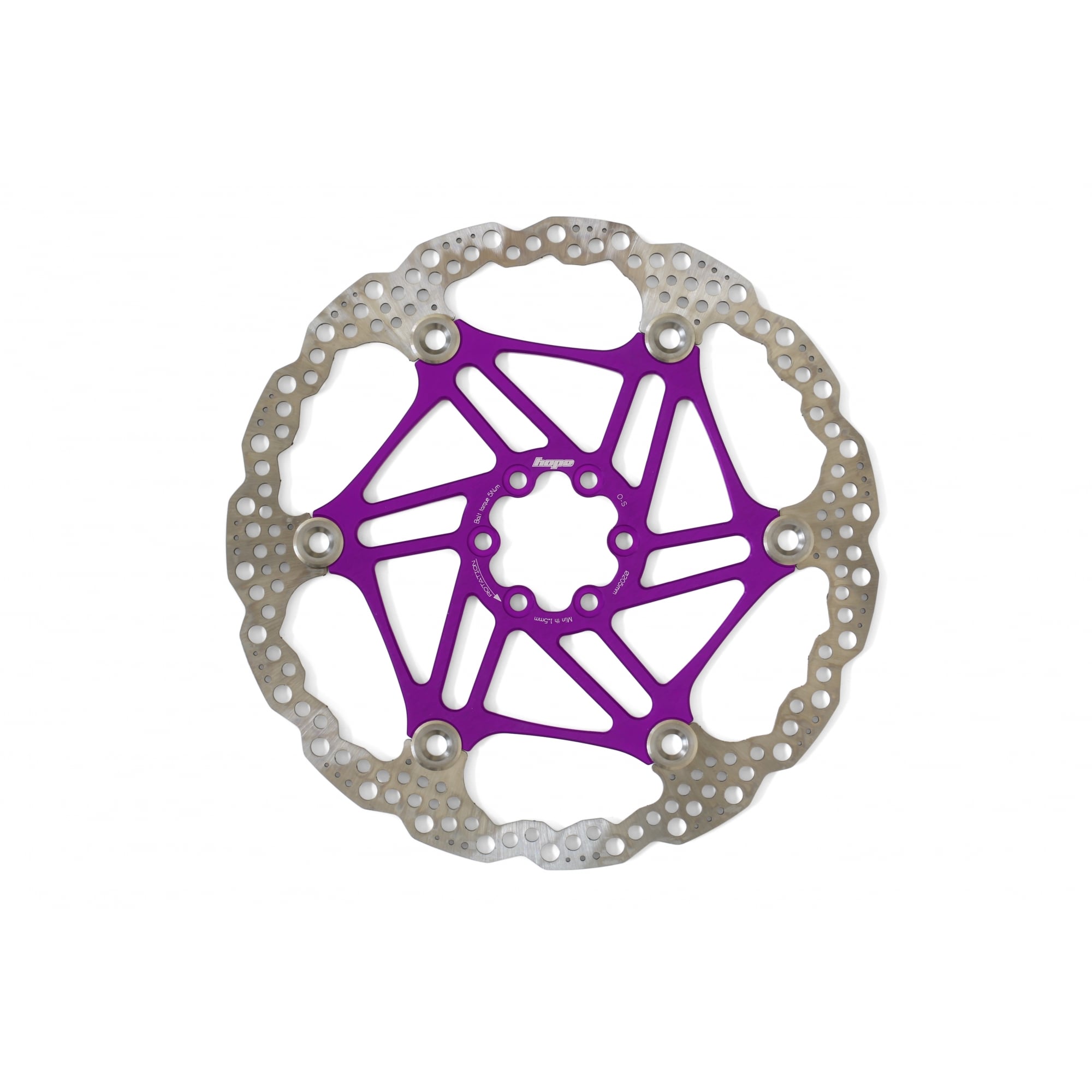 Hope Floating Disc Rotor Purple / 205mm