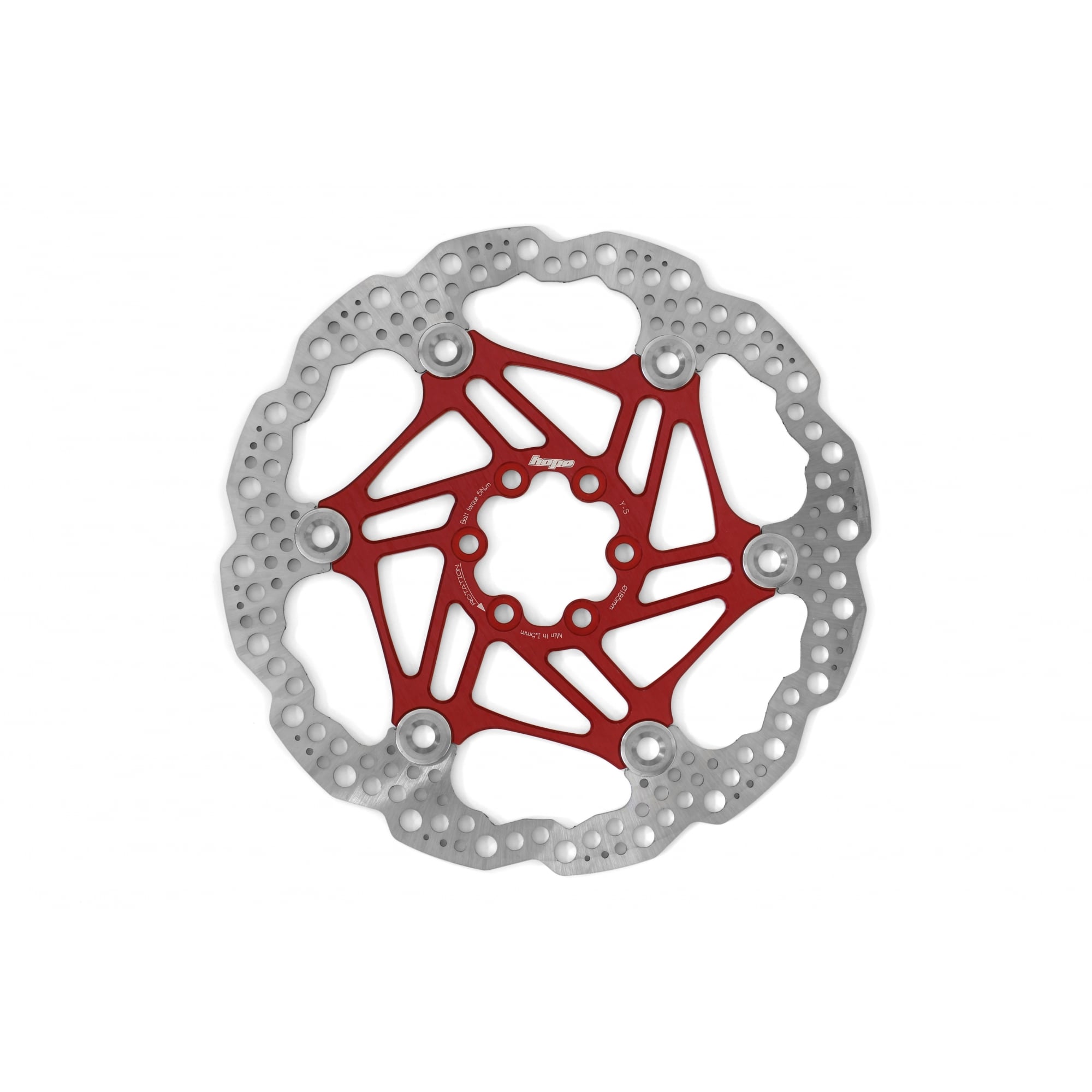 Hope Floating Disc Rotor Red / 185mm