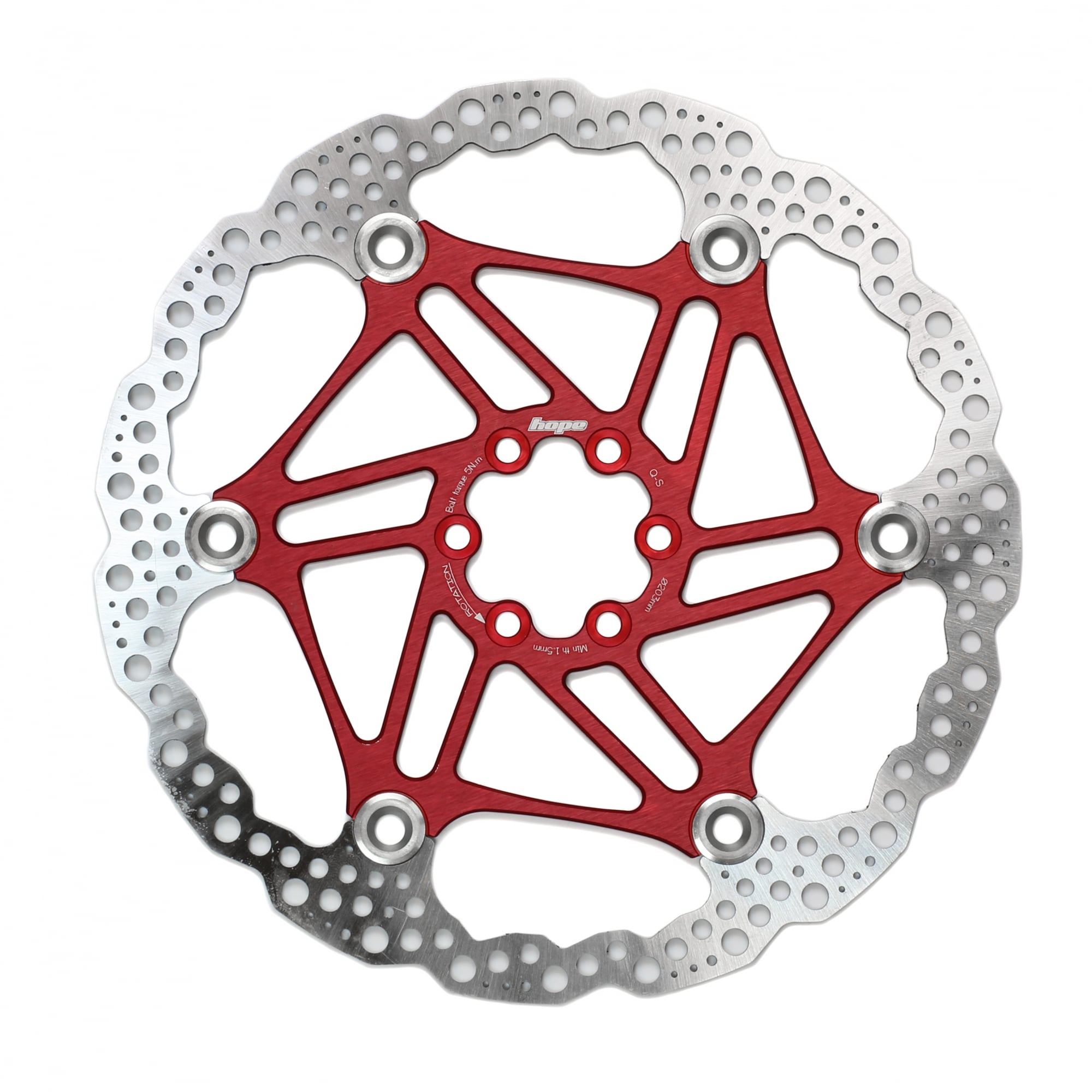 Hope Floating Disc Rotor Red / 203mm