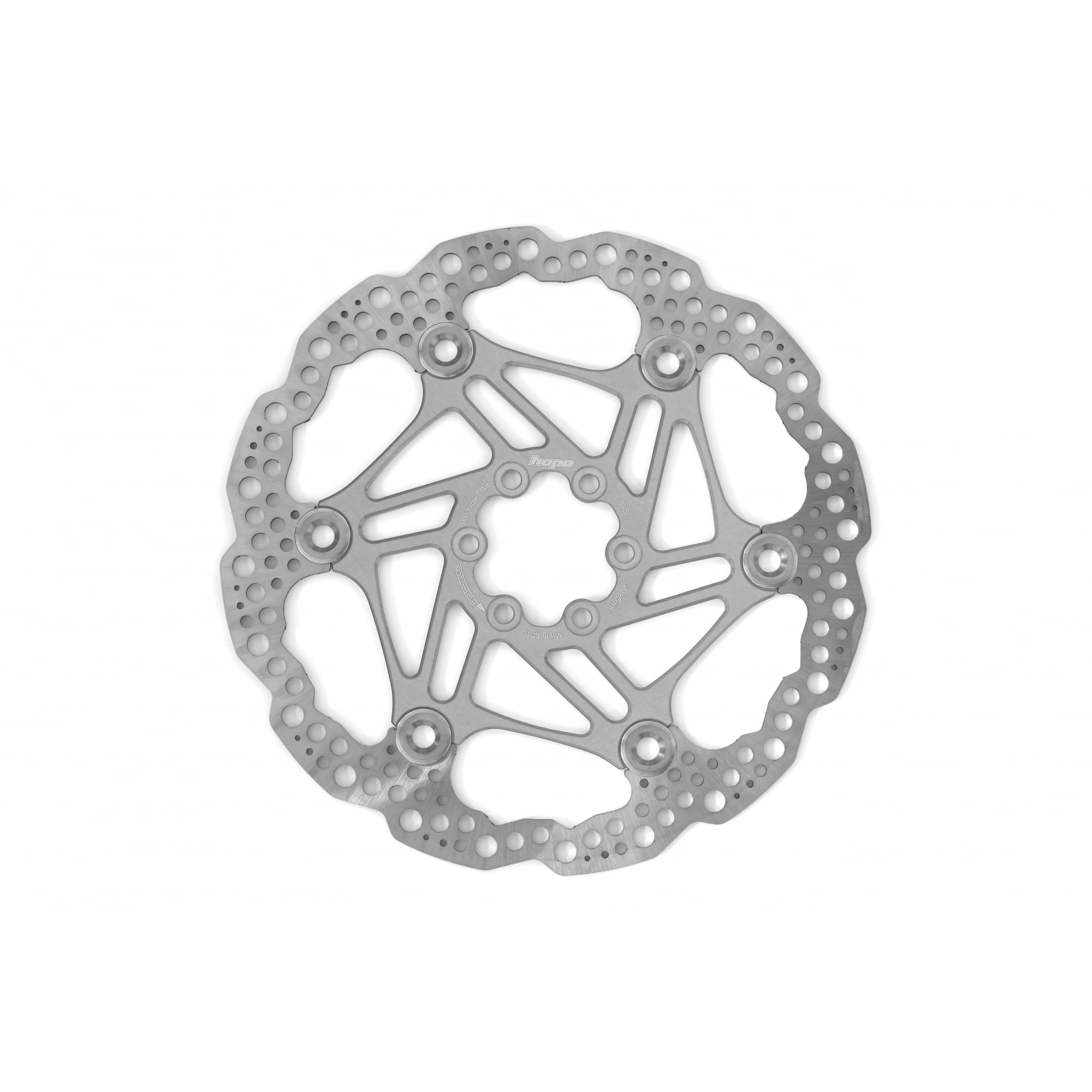 Hope Floating Disc Rotor Silver / 185mm