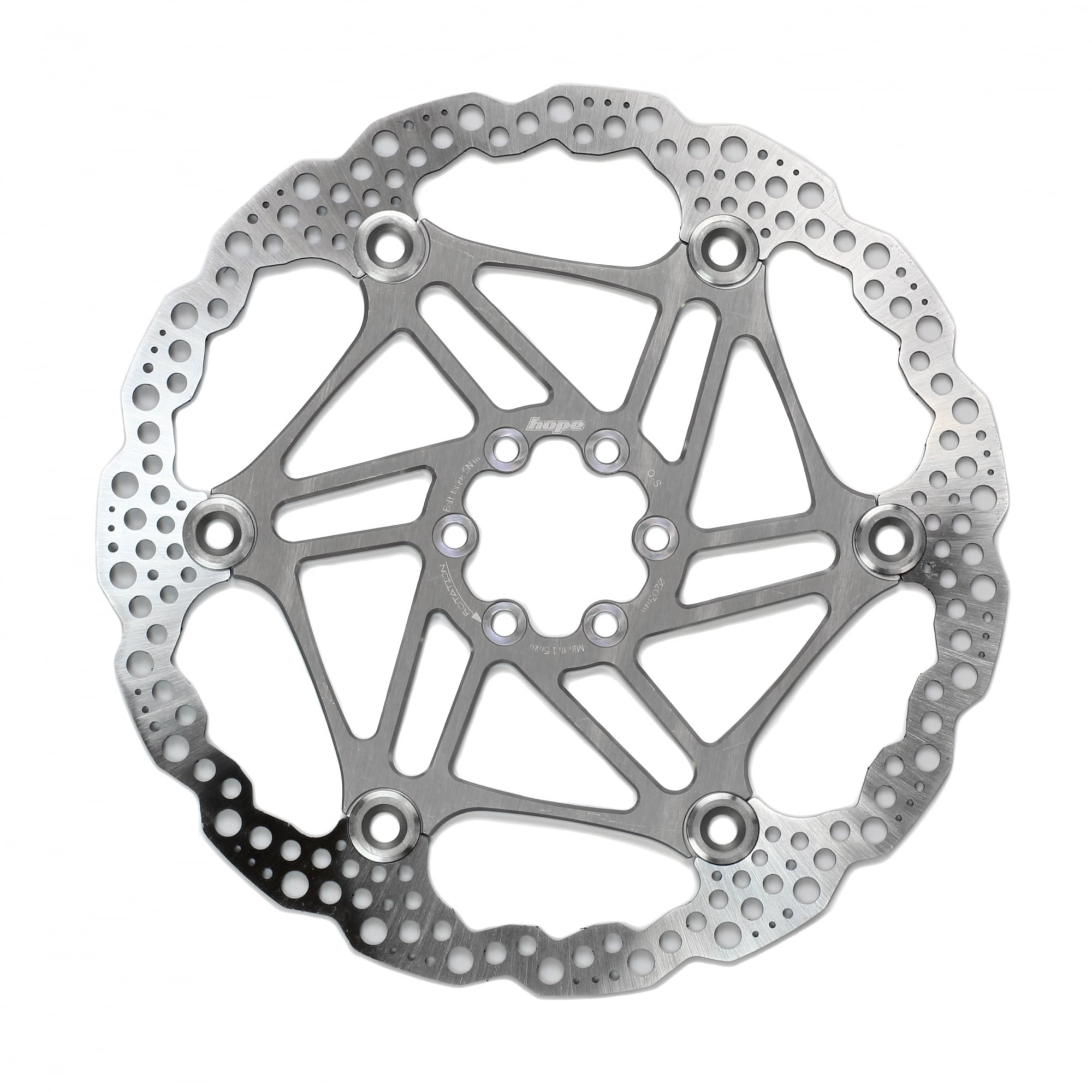 Hope Floating Disc Rotor Silver / 203mm