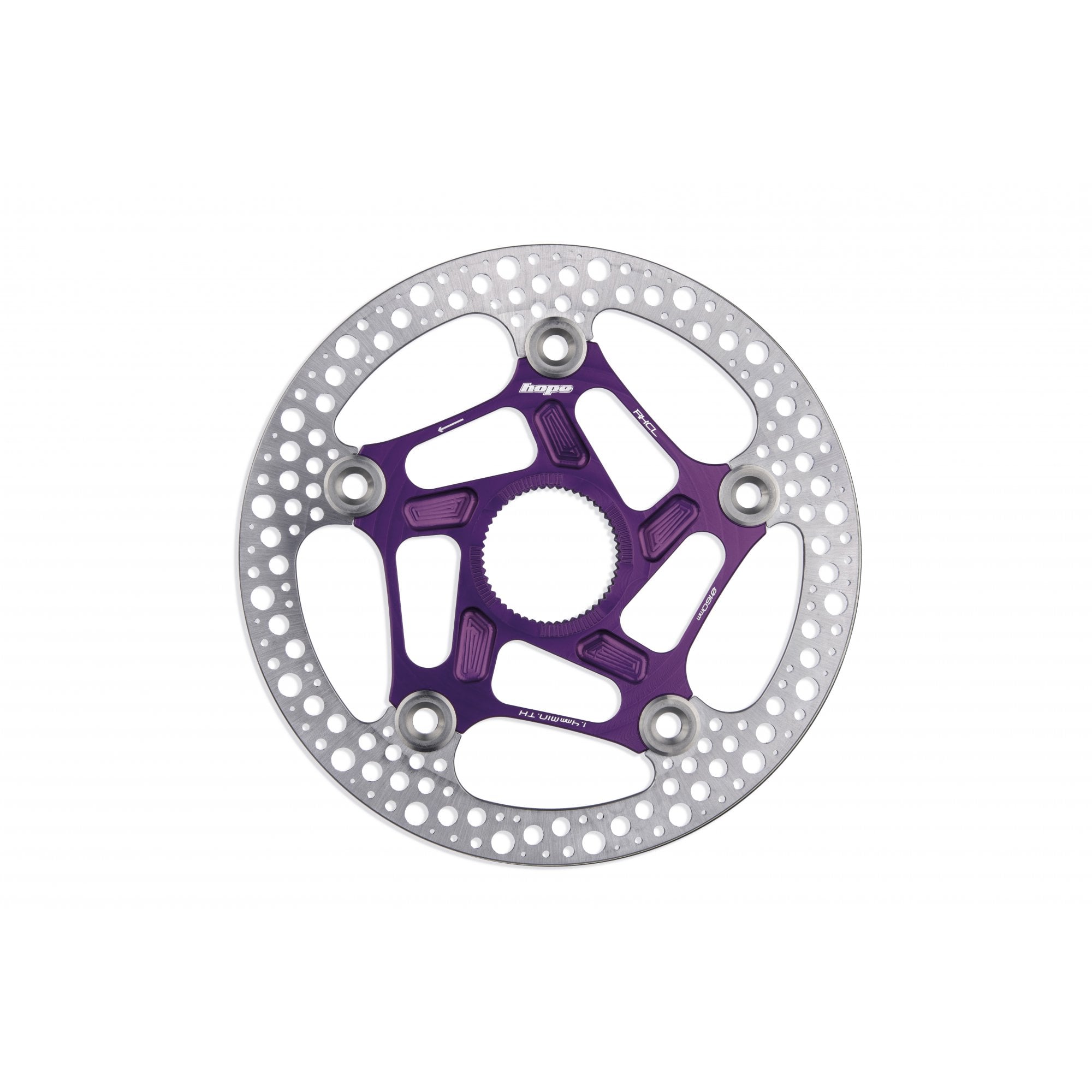 Hope RX Centre Lock Disc Brake Rotor Purple / 160mm