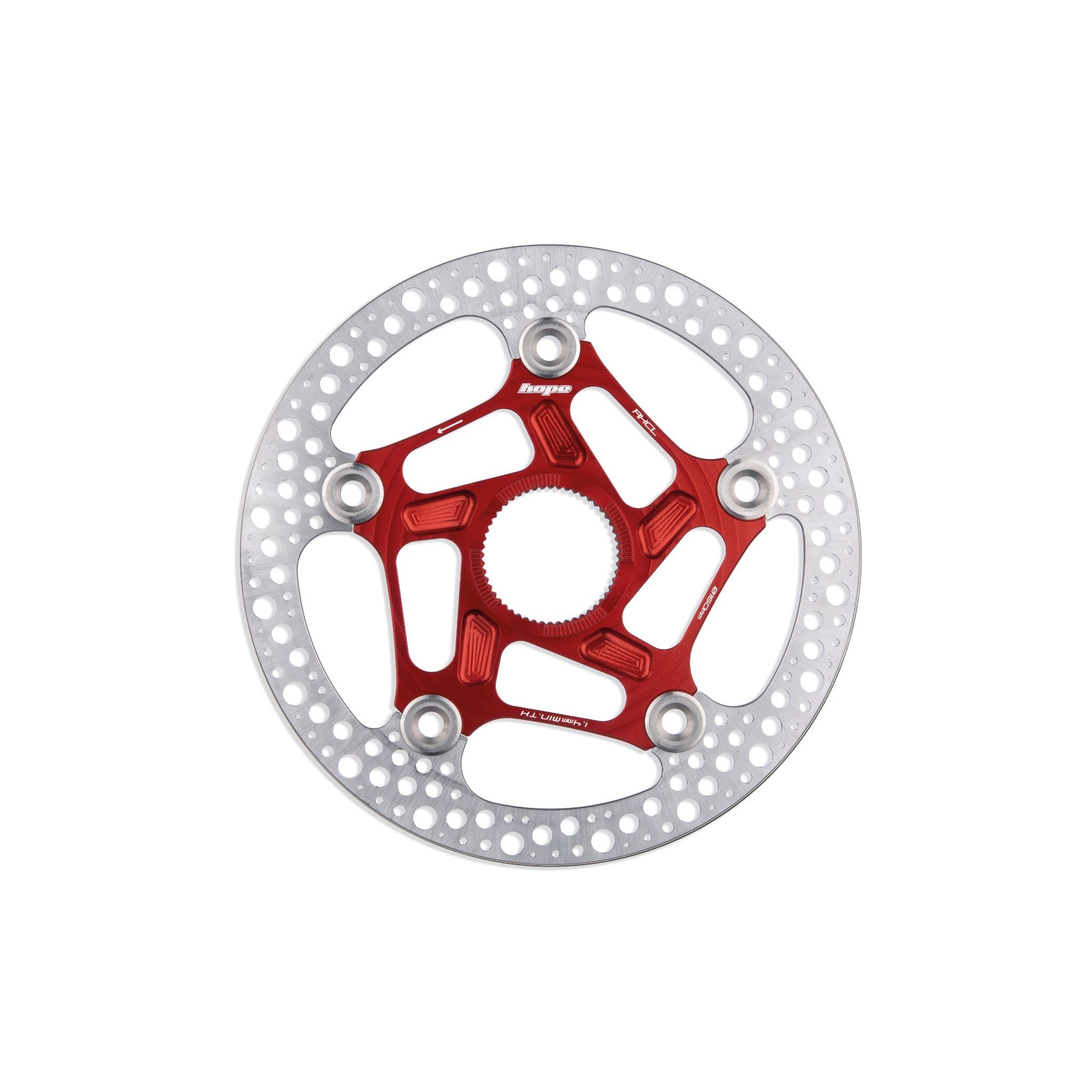 Hope RX Centre Lock Disc Brake Rotor Red / 160mm