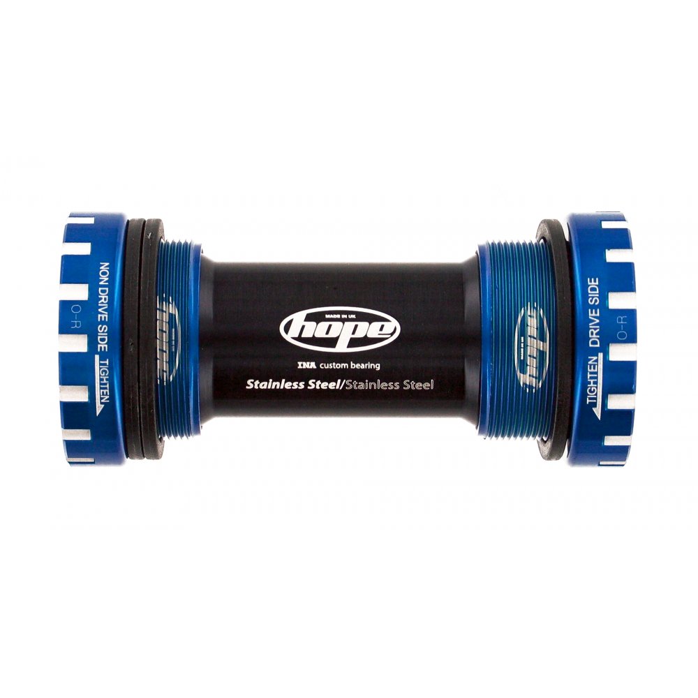 Hope Stainless BB (BSA Threaded, 24mm Spindle) Blue / 83mm