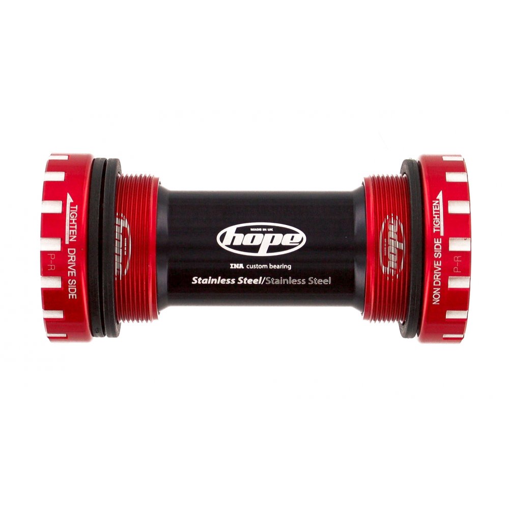 Hope Stainless BB (BSA Threaded, 24mm Spindle) Red / 83mm