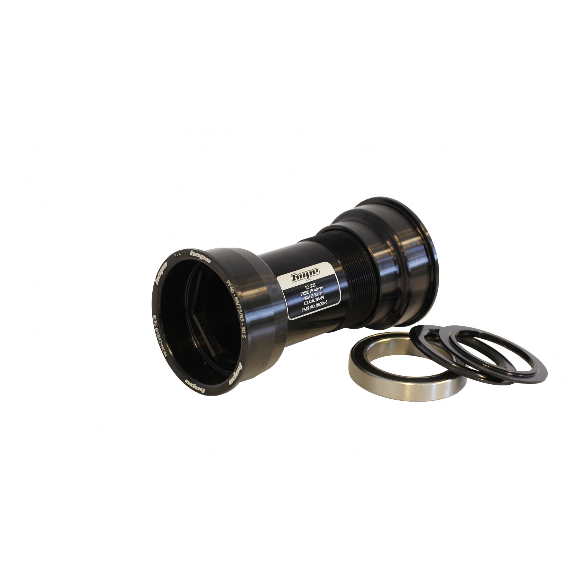 Hope Stainless BB PF46 Silver / 83-30mm Short