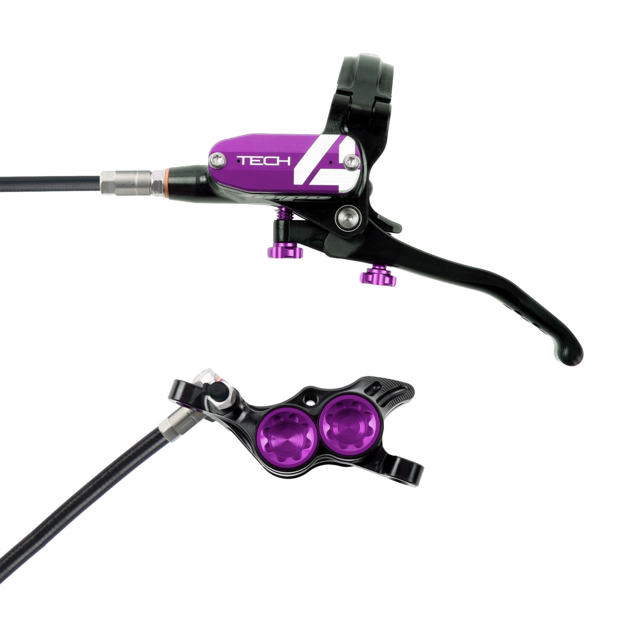Hope Tech 4 E4 Disc Brake Black/Purple / L/H