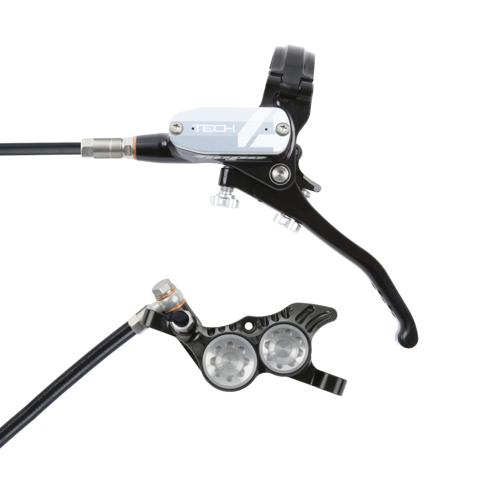 Hope Tech 4 V4 Disc Brake Black/Silver / L/H