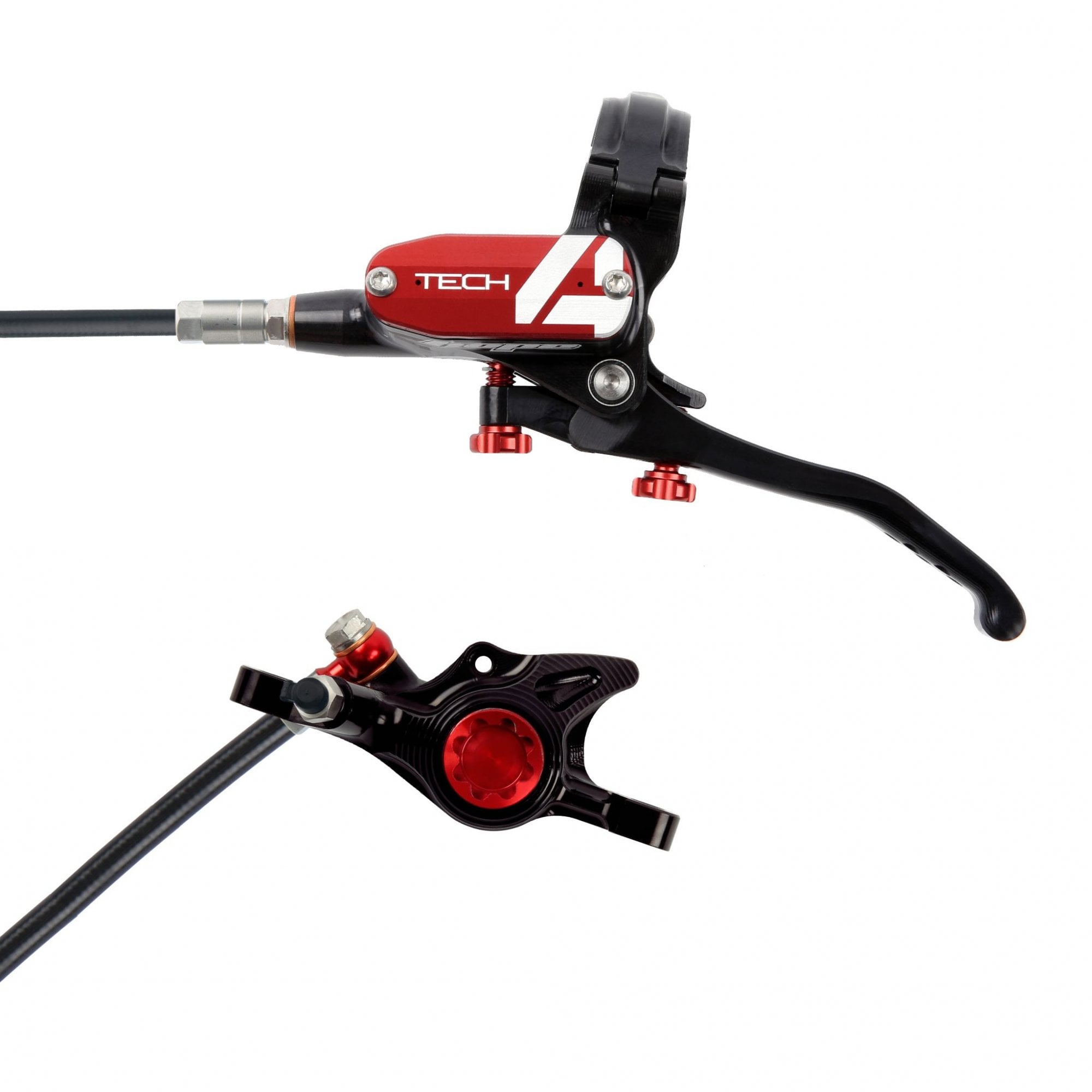 Hope Tech 4 X2 Disc Brake Black/Red / L/H