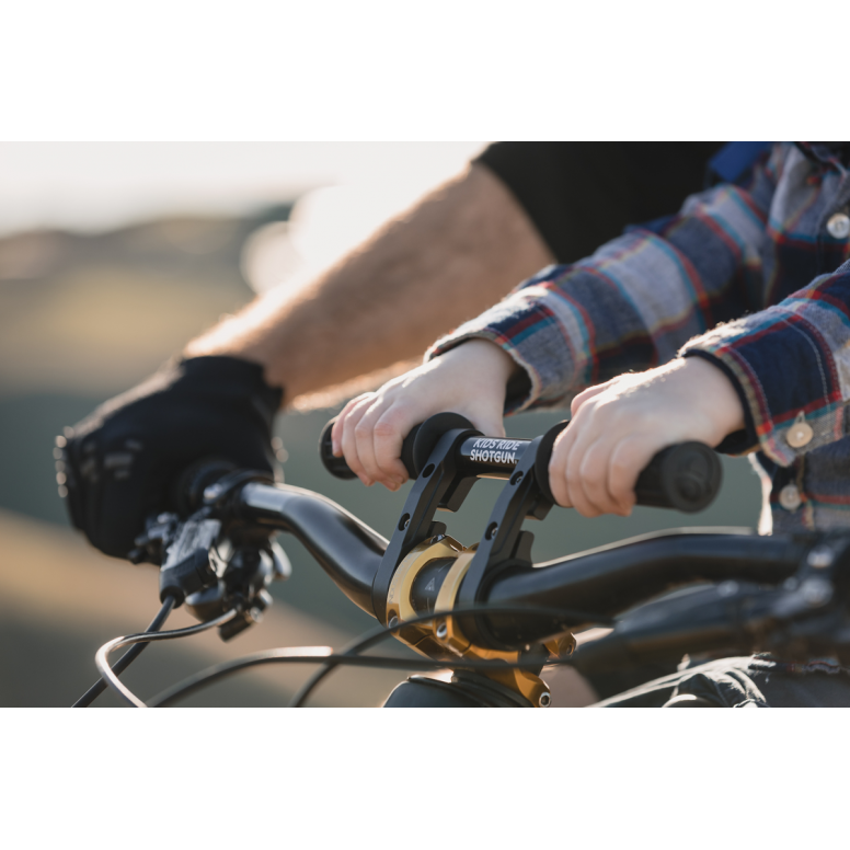 Kids Ride Shotgun 2.0 Child Bike Seat & Handlebars Combo Black