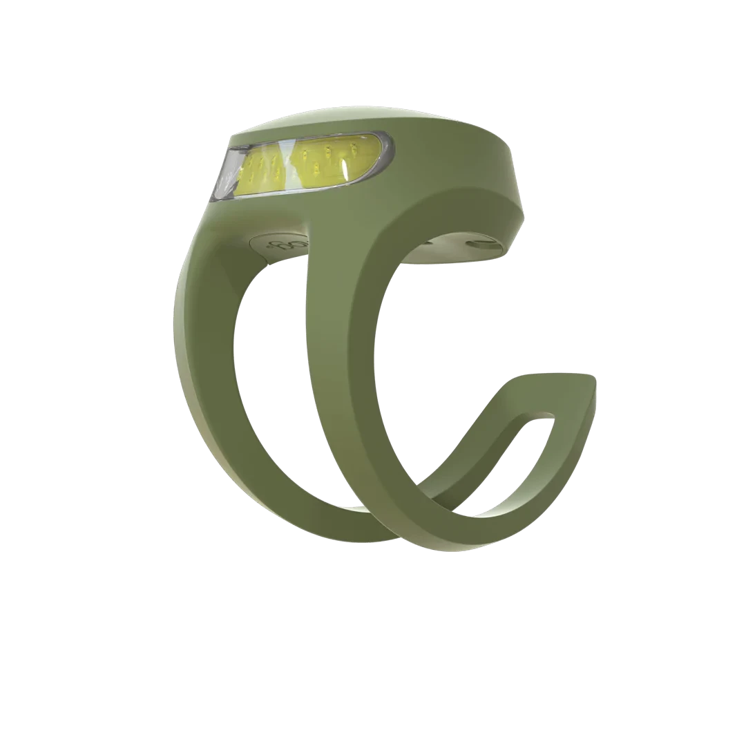 Knog Frog V3 Front Light Army Jacket Green