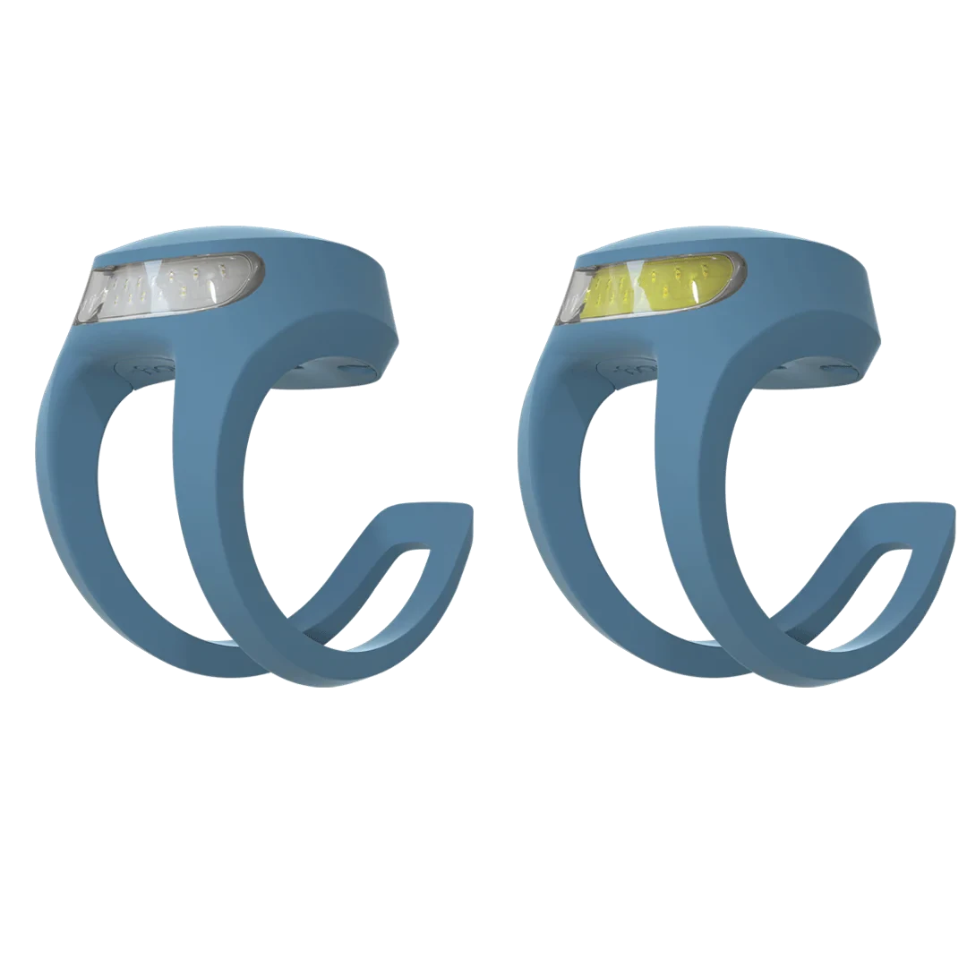 Knog Frog V3 Front & Rear Light Set New Denim Blue